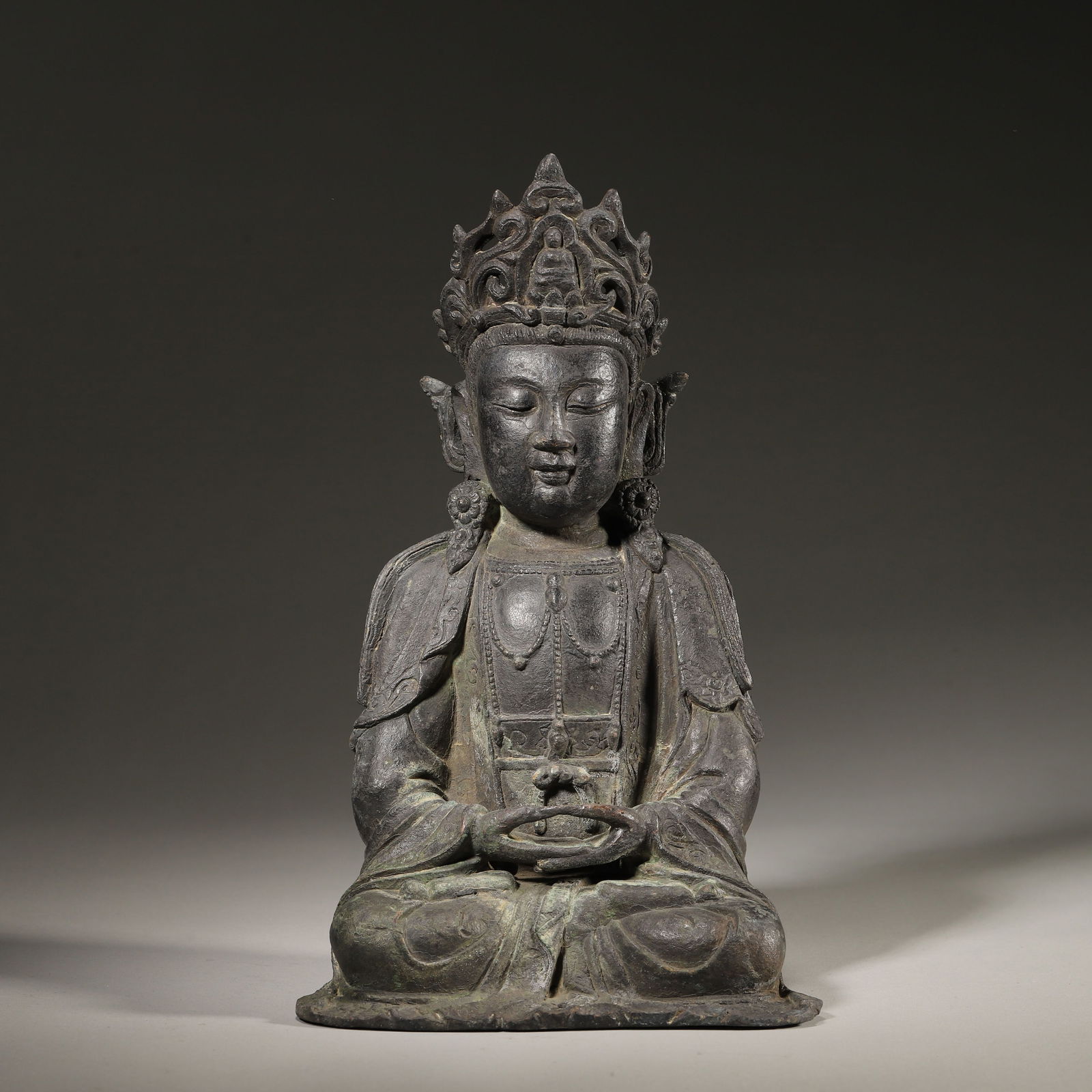 Ming dynasty, bronze seated guanyin bodhisattva (1 of 6)