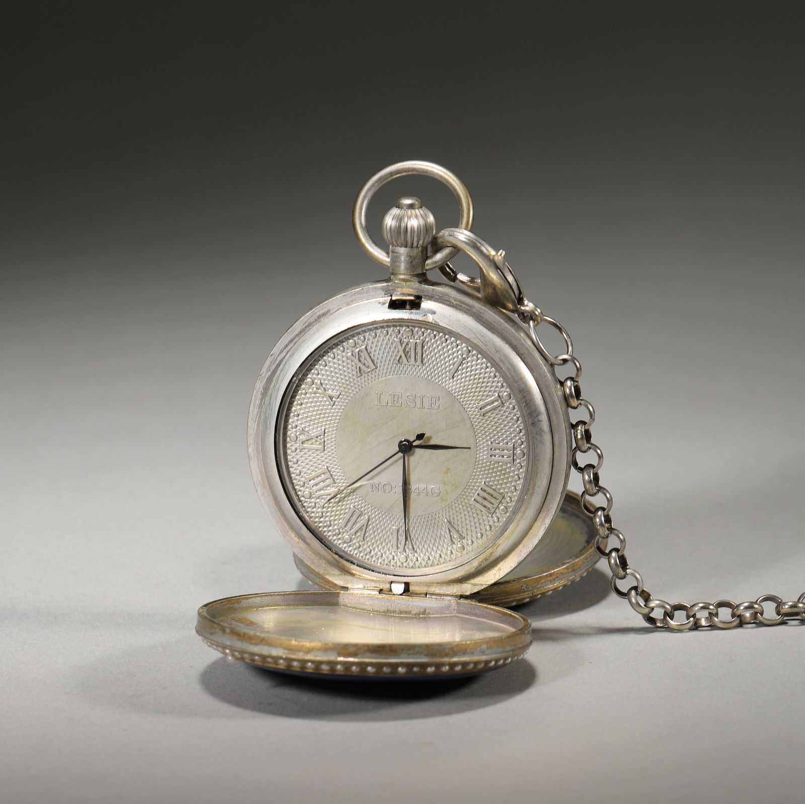 Early 19th century, swiss enamel & silver-gilt 8-day pocket watch (1 of 5)
