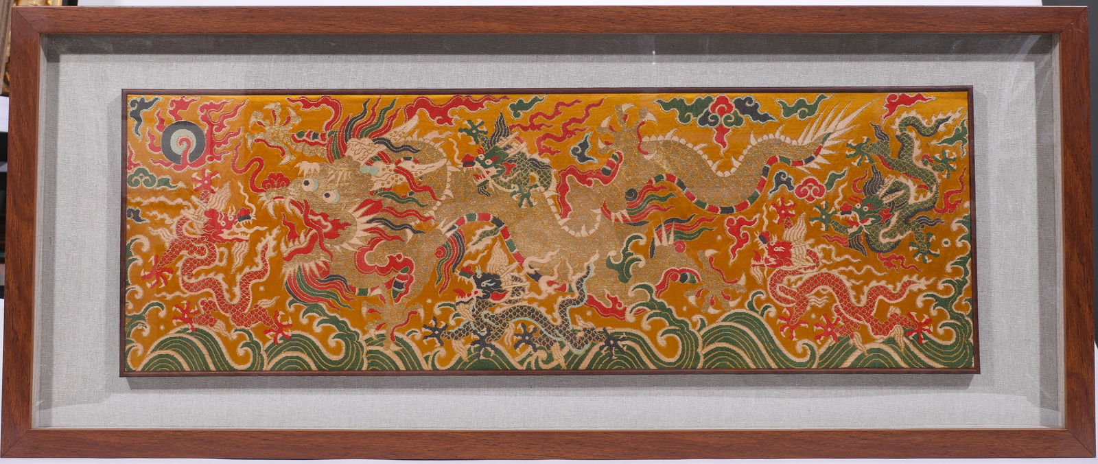 QING DYNASTY, KESI DRAGON FRAME (1 of 4)