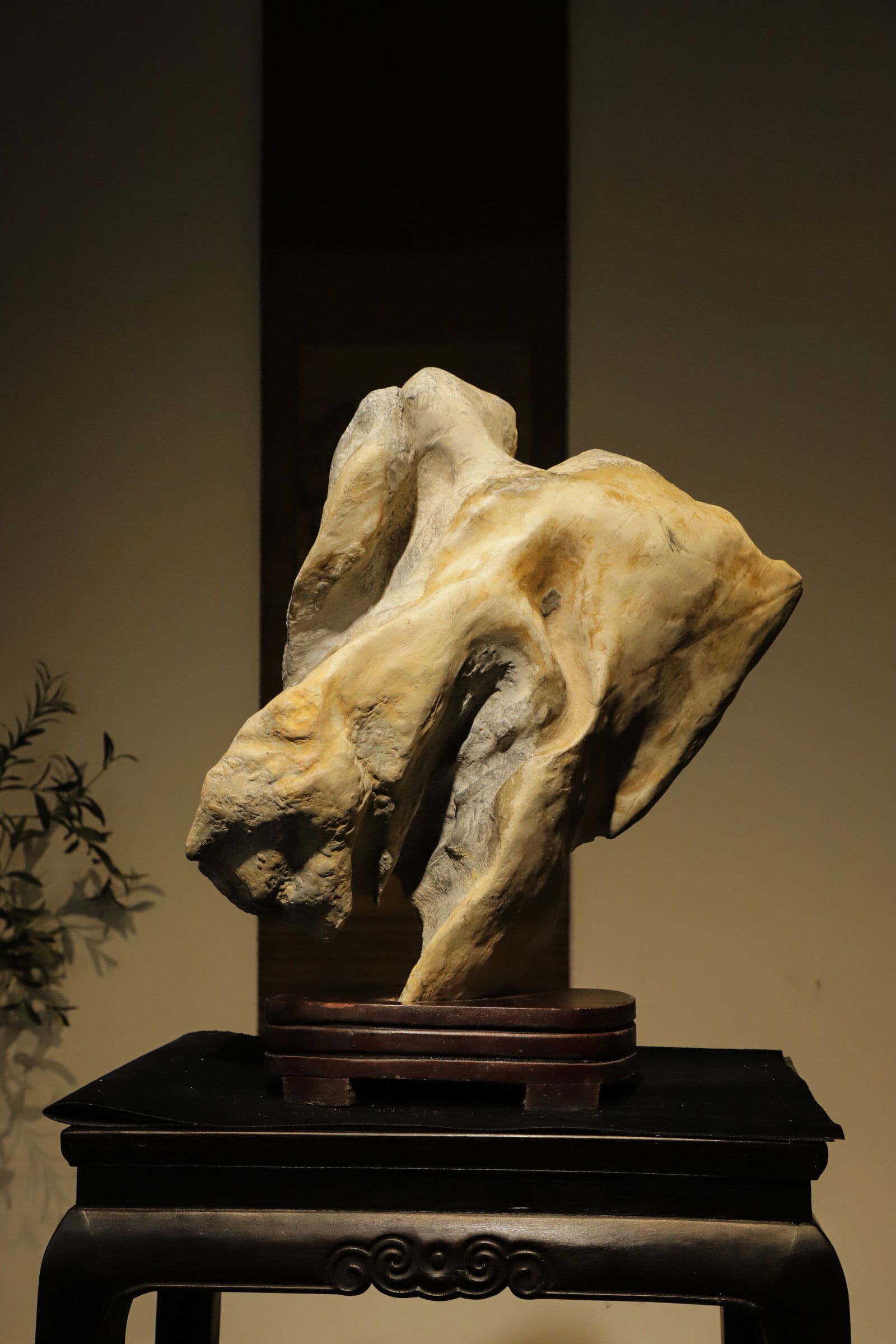 SONG DYNASTY, TAIHU STONE, APPRECIATION STONE: H:55cmL:40cmW:23cm