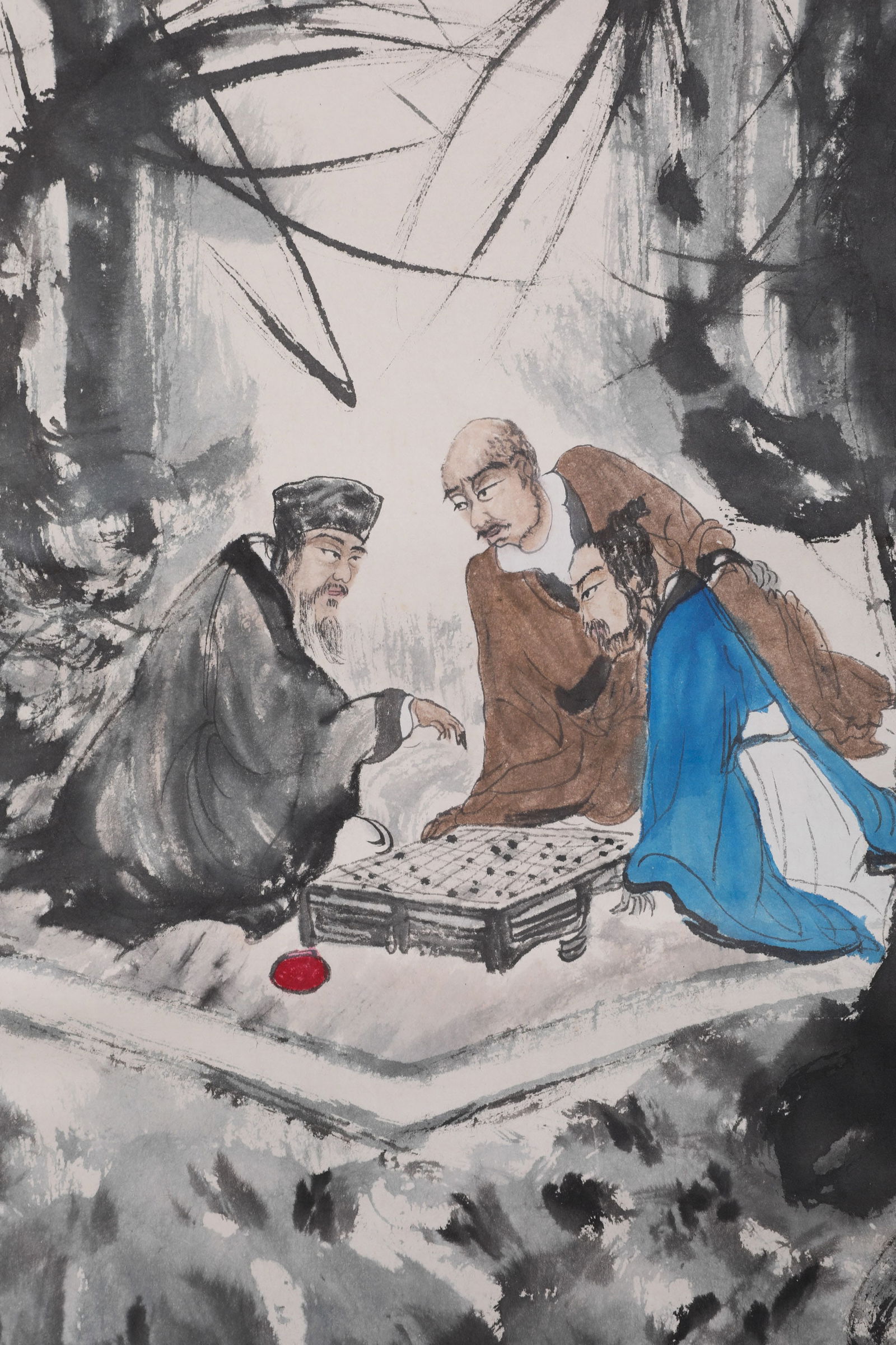 A PORTRAIT SCROLL BY FU BAOSHI - 5