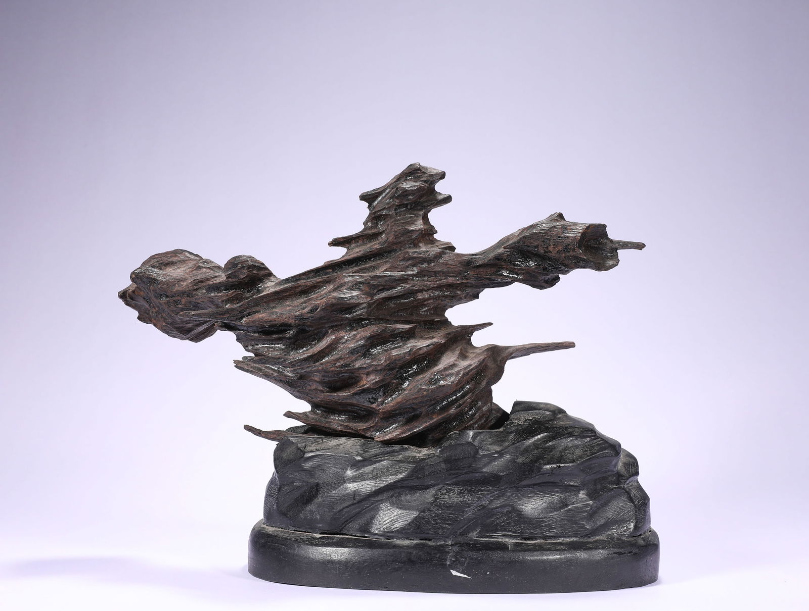 QING DYNASTY AGARWOOD ORNAMENTS: H:24cmW:29cmWeight:1240g