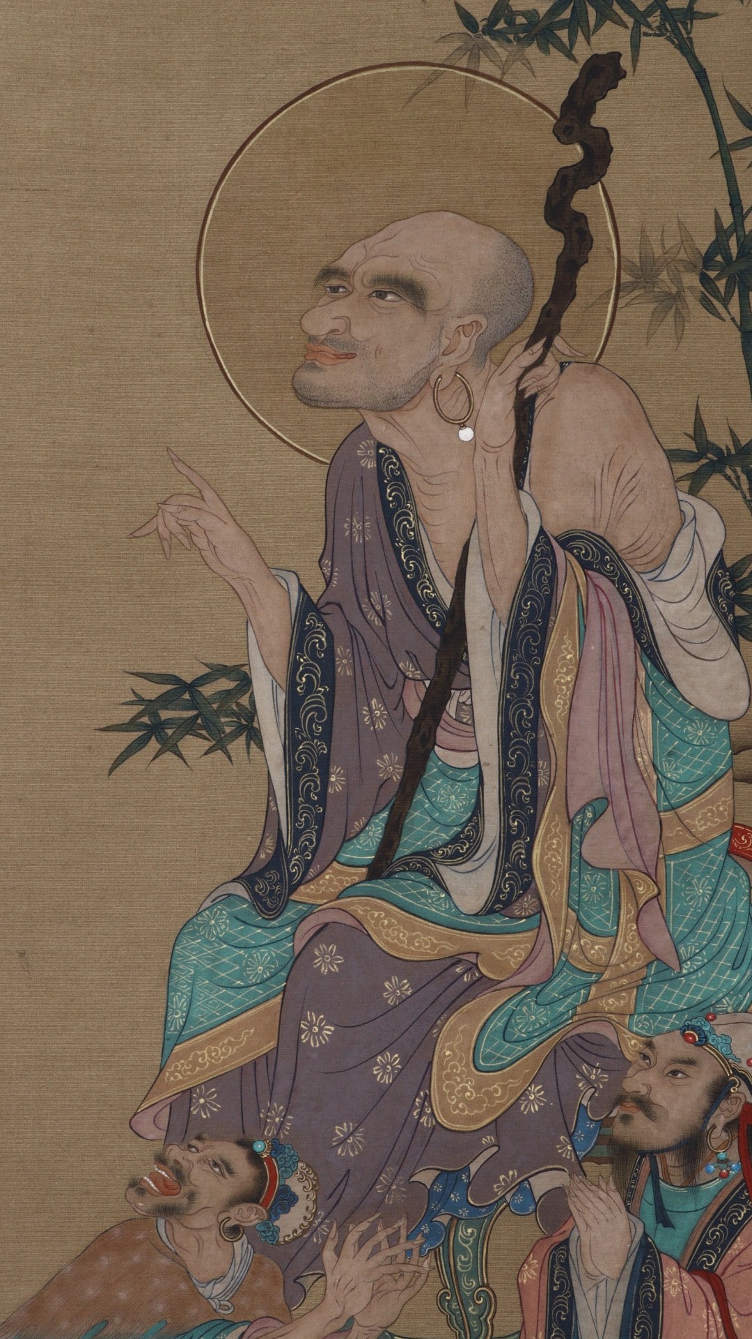 WU DAOZI FIGURE STANDING SCROLL - 3