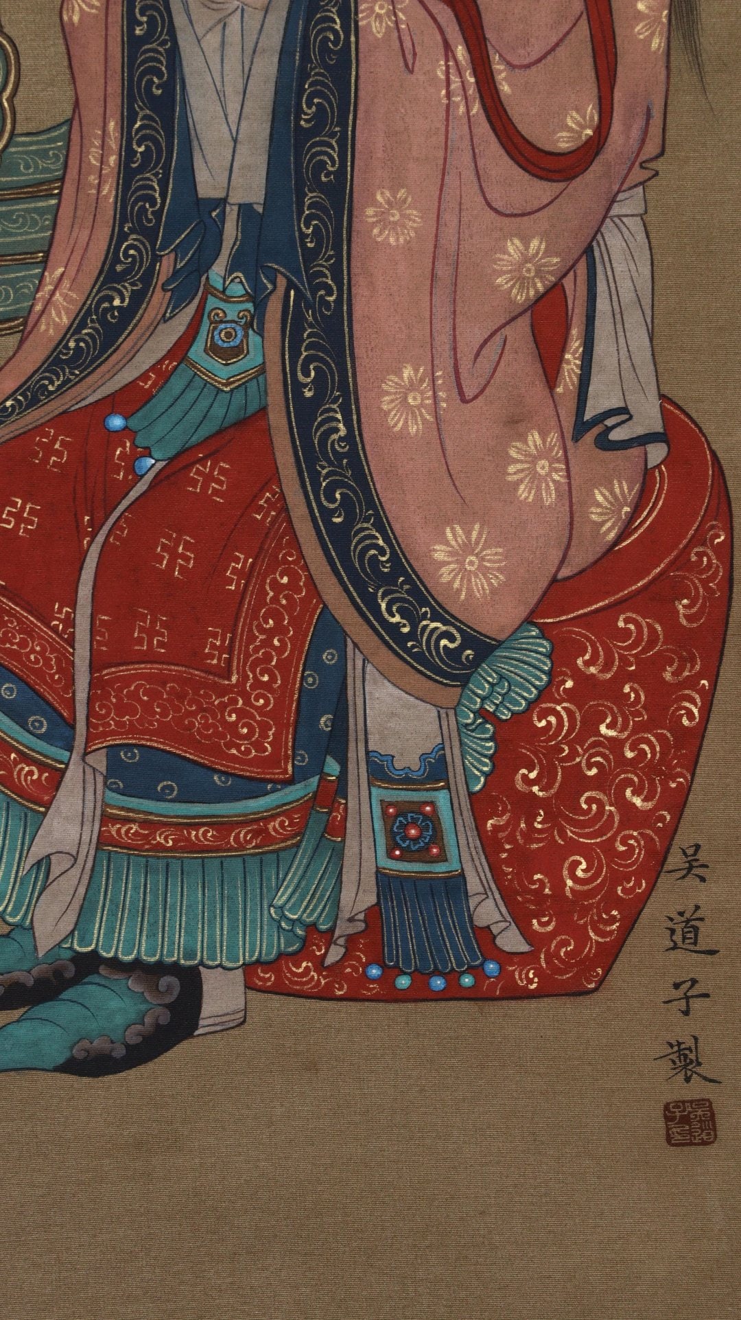 WU DAOZI FIGURE STANDING SCROLL - 9