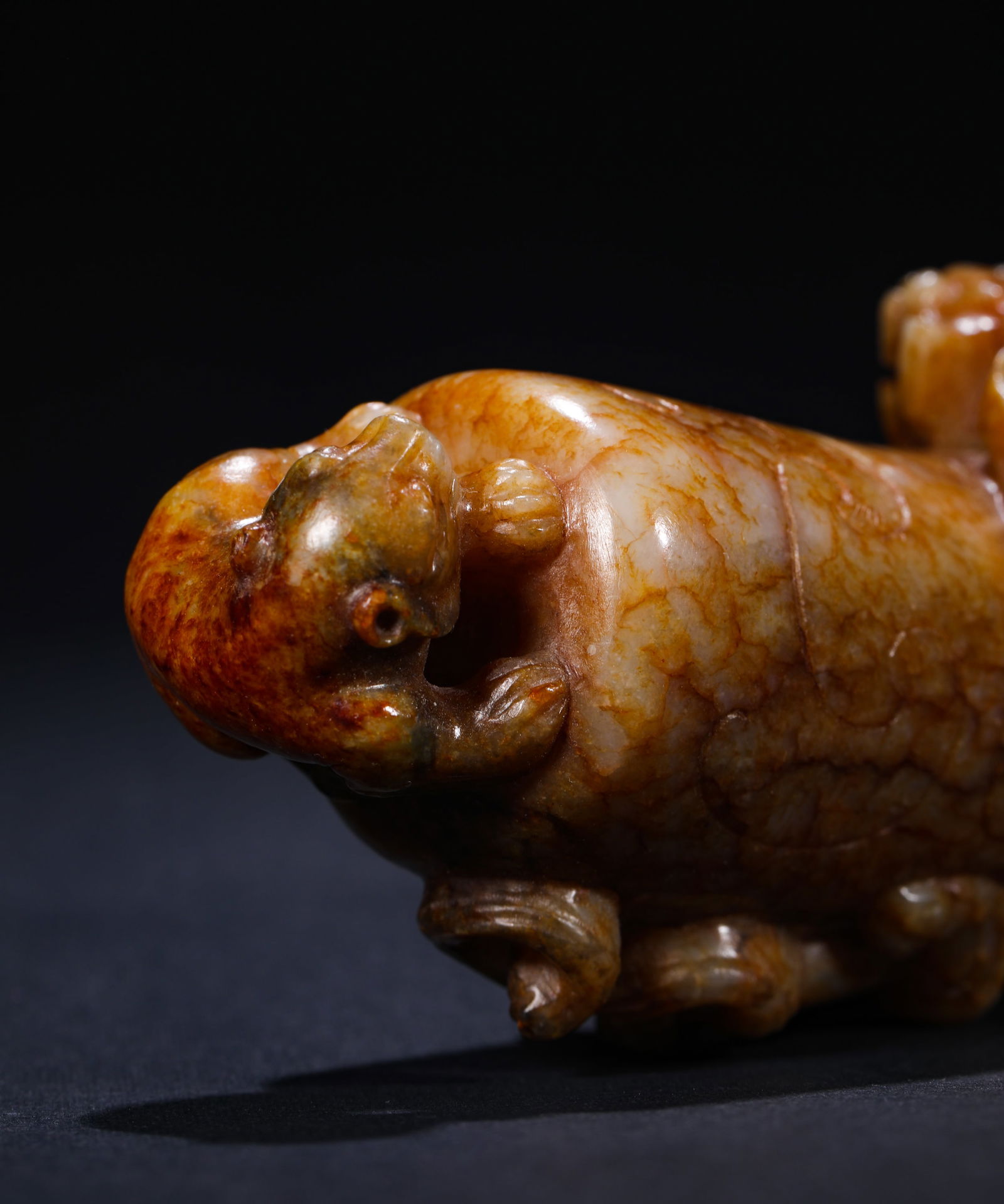 HAN DYNASTY CHI DRAGON PATTERN JADE ? - 7