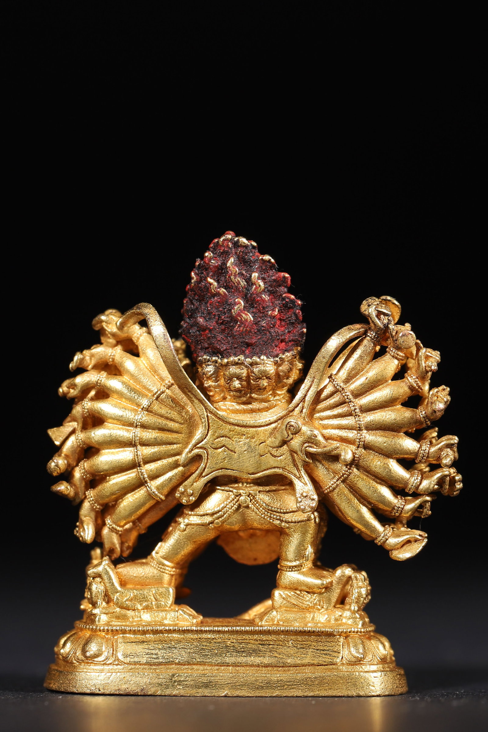 A Gilt Bronze Statue of Hevajra, Qing Dynasty - 8