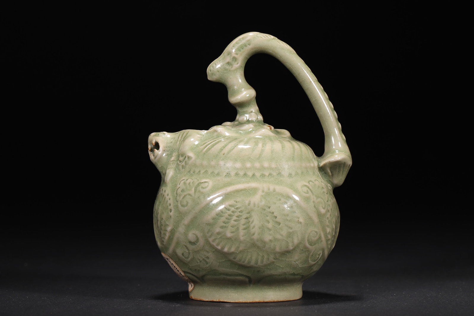 A Yaozhou Kiln Celadon-Glazed Reverse Flow Ewer, Northern Song Dynasty - 2