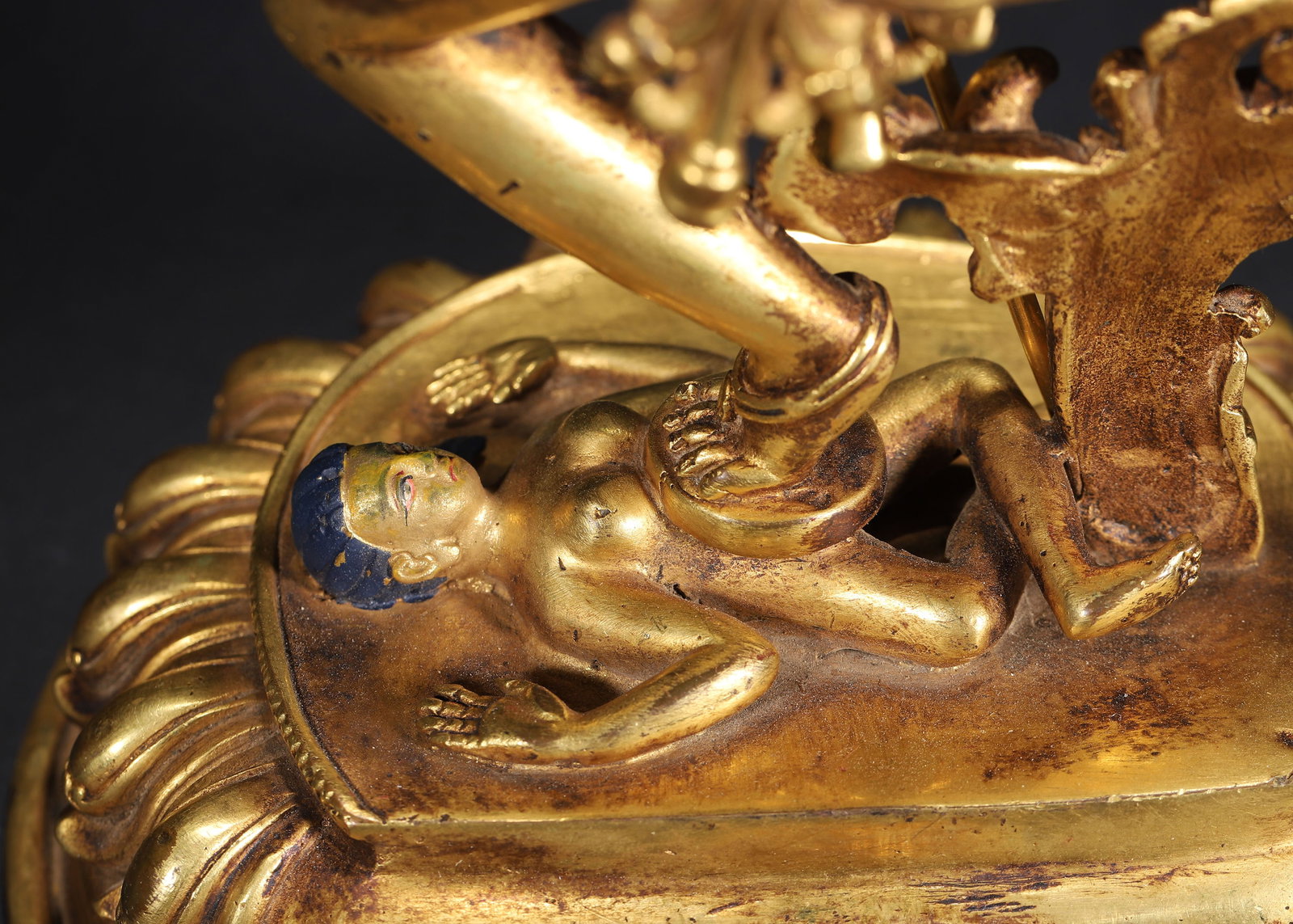 A Gilt-Bronze Statue of Vajravarahi with Pig Head, Qing Dynasty - 10