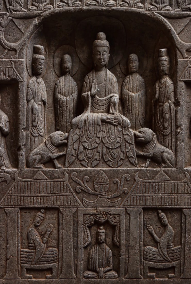 A Limestone Buddhist Stele, Northern Dynasties - 3