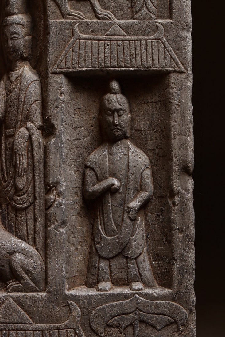 A Limestone Buddhist Stele, Northern Dynasties - 8