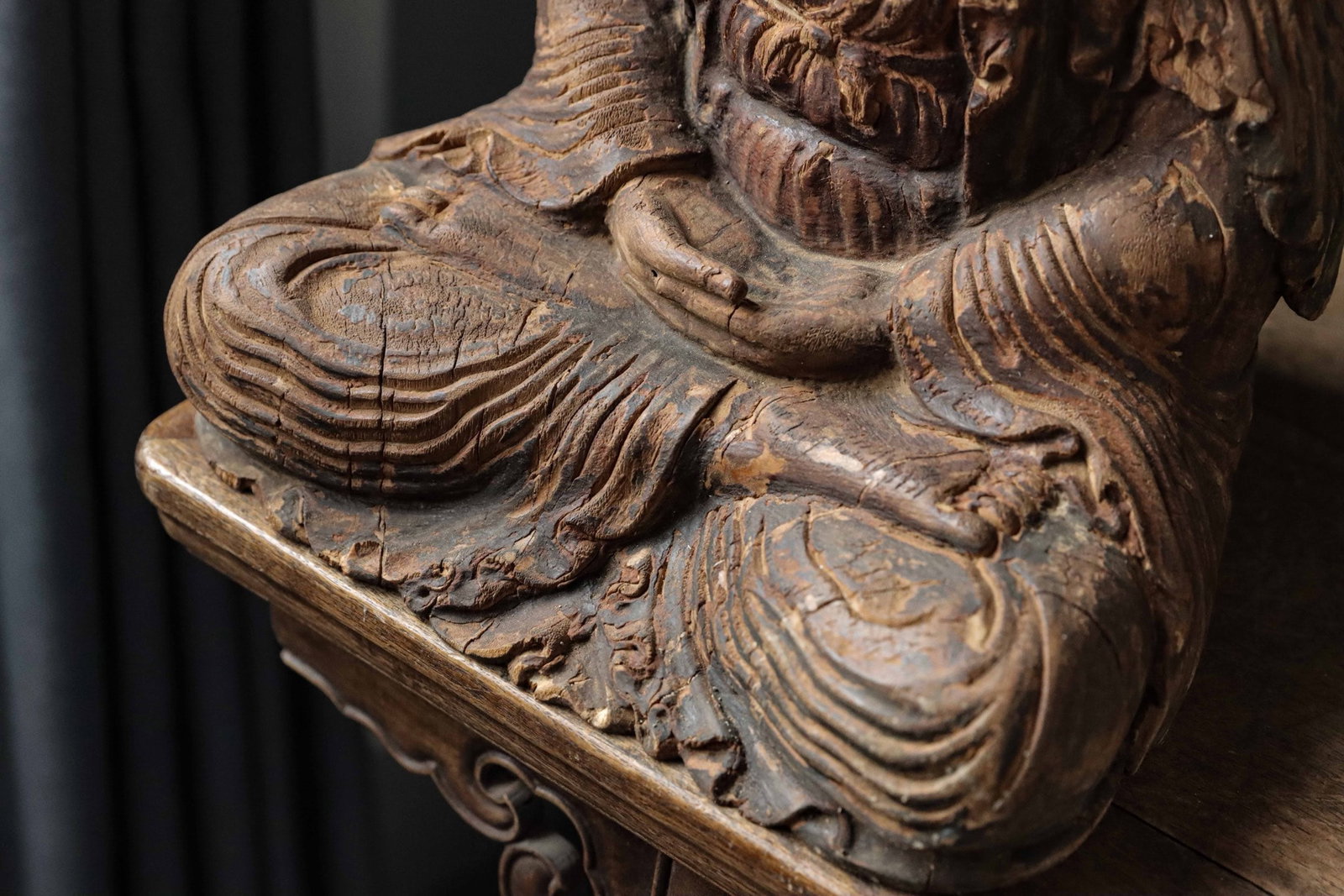 A Wooden Statue of Sakyamuni Buddha, Ming Dynasty - 6