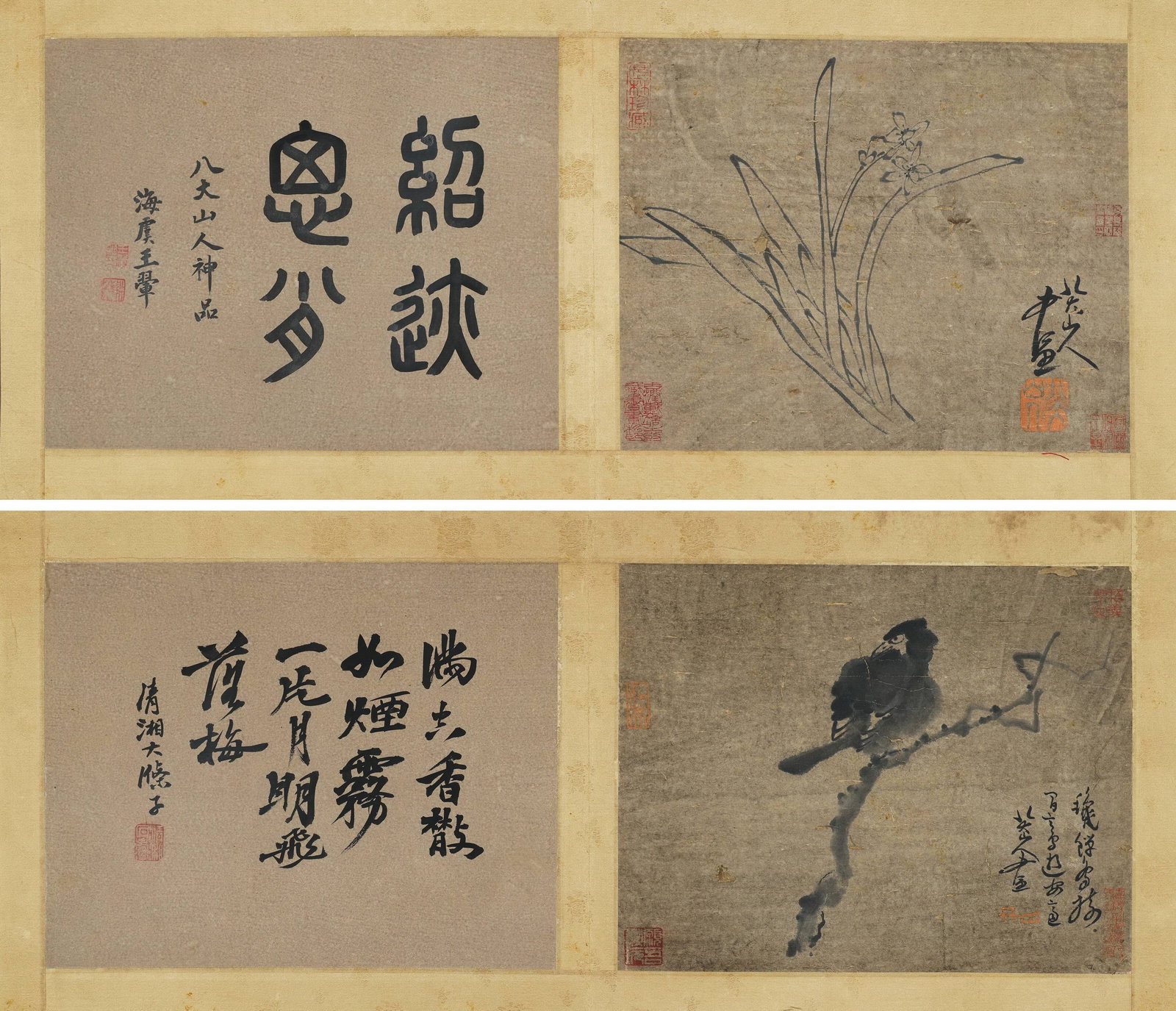 An Album of "Flowers, Birds, Insects and Fish" by Bada Shanren, Qing Dynasty - 2