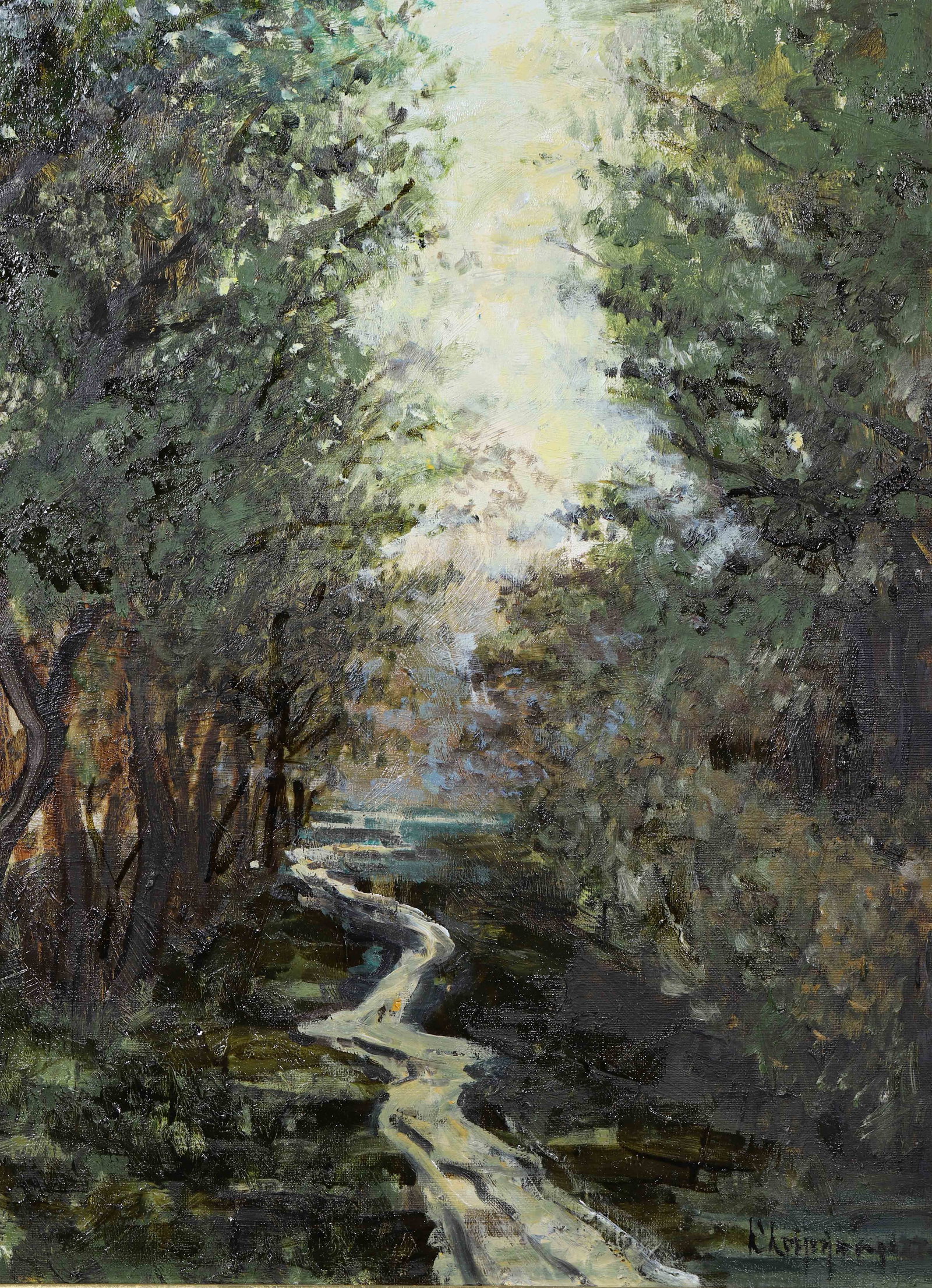 HENRI-JOSEPH HARPIGNIES (1819-1916), FRENCH, ATTRIBUTED TO , OIL ON CANVAS - 7