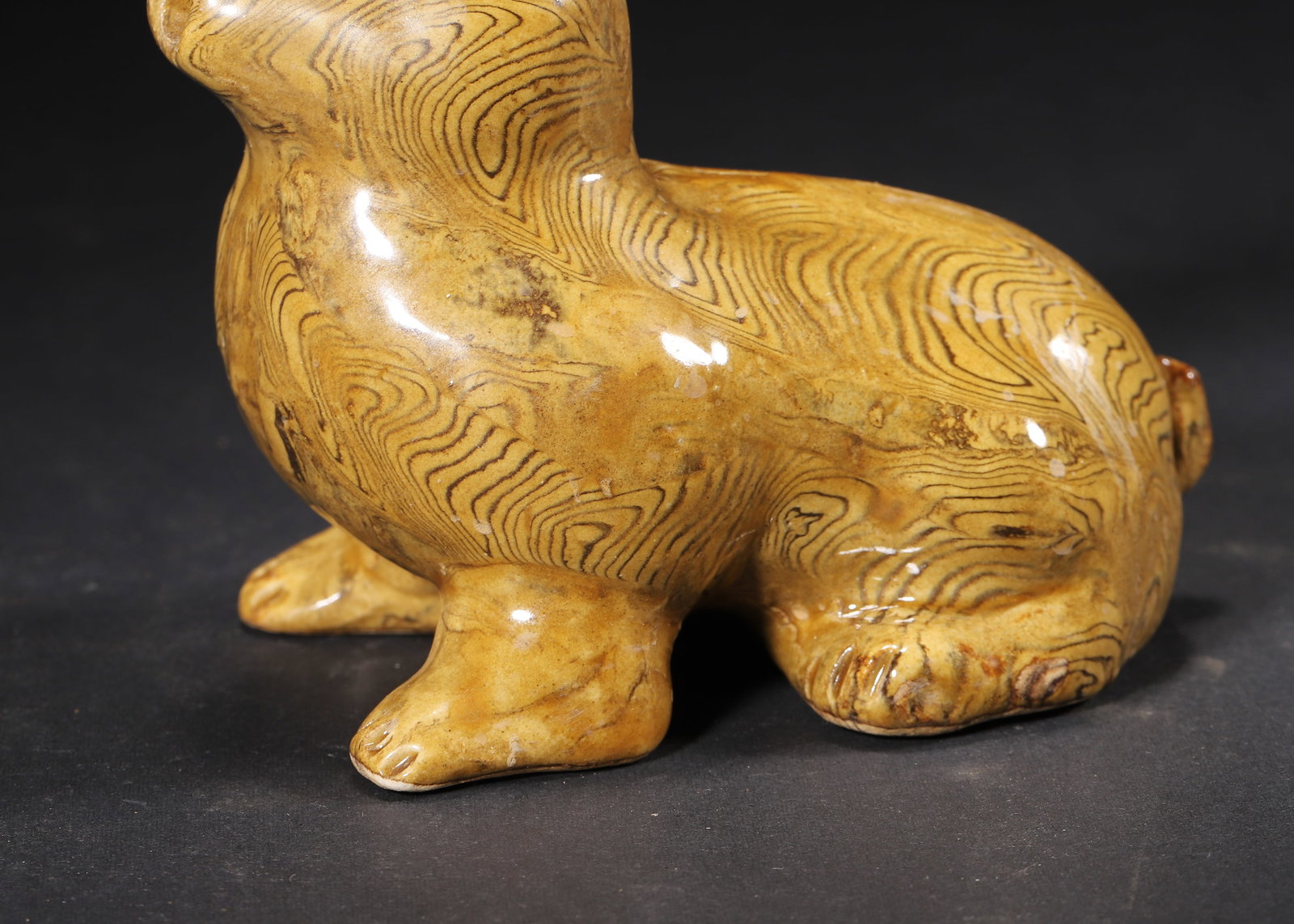 A Northern Song Jiao-Tai Glaze Rabbit-shaped Water Dropper - 4
