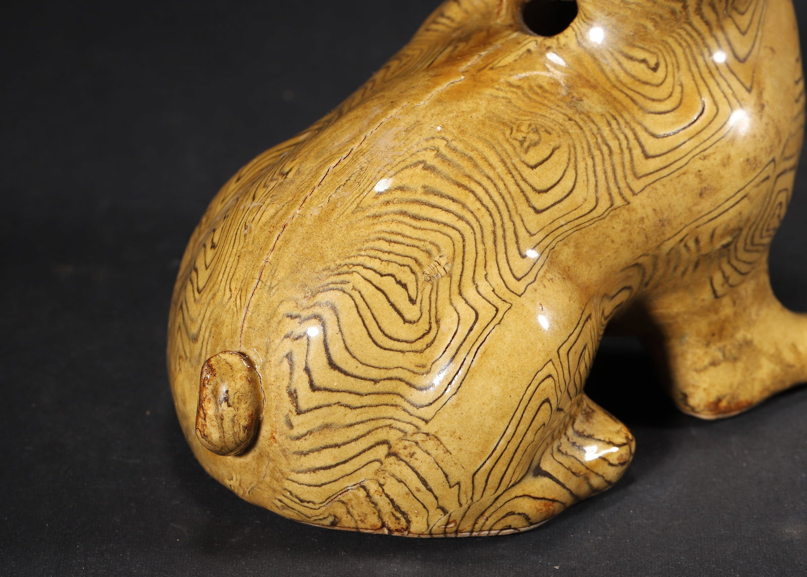 A Northern Song Jiao-Tai Glaze Rabbit-shaped Water Dropper - 7