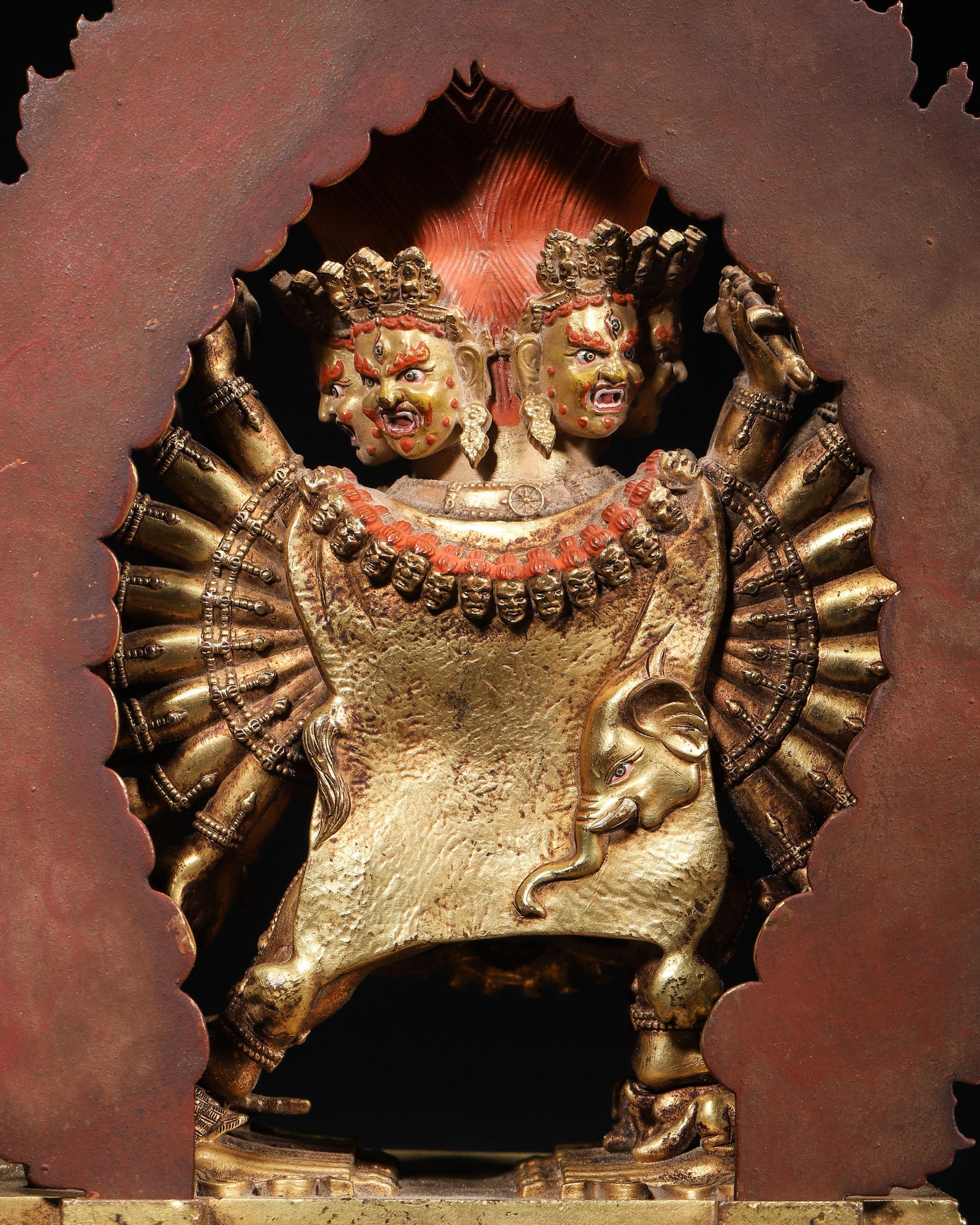 A Gilt-Bronze Statue of Yamantaka, Qing Dynasty - 11
