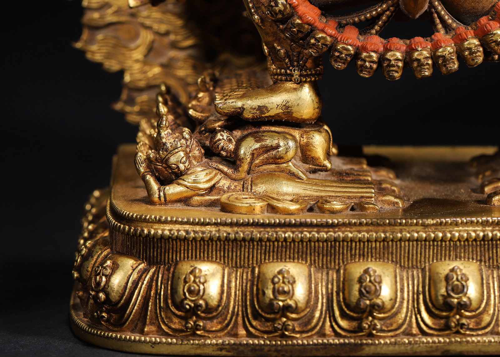 A Gilt-Bronze Statue of Yamantaka, Qing Dynasty - 6