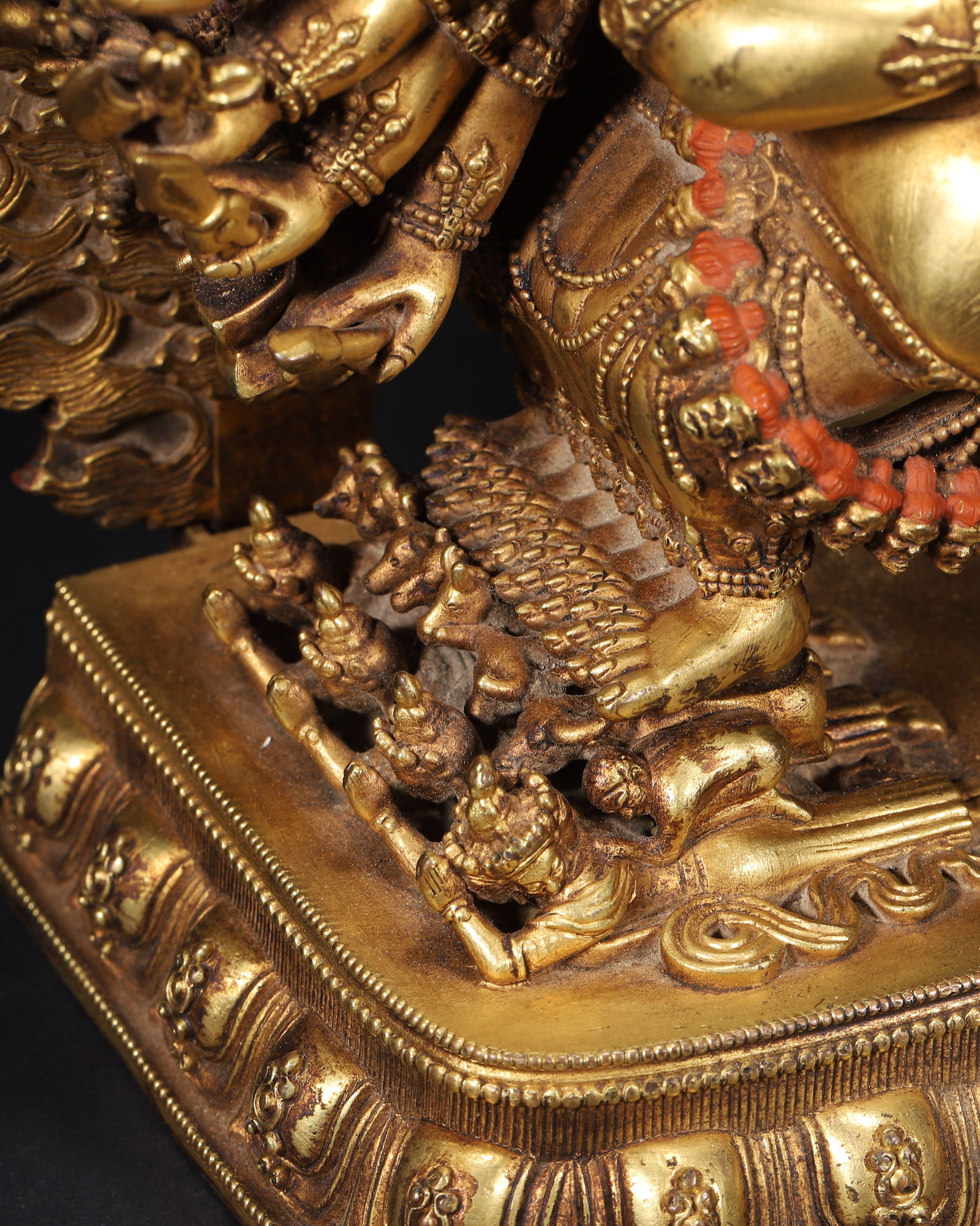 A Gilt-Bronze Statue of Yamantaka, Qing Dynasty - 9