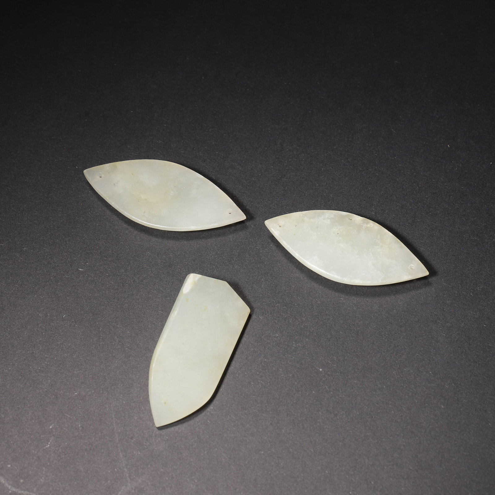A Set of Hetian Celadon Jade Burial Plugs, Han Dynasty - 3