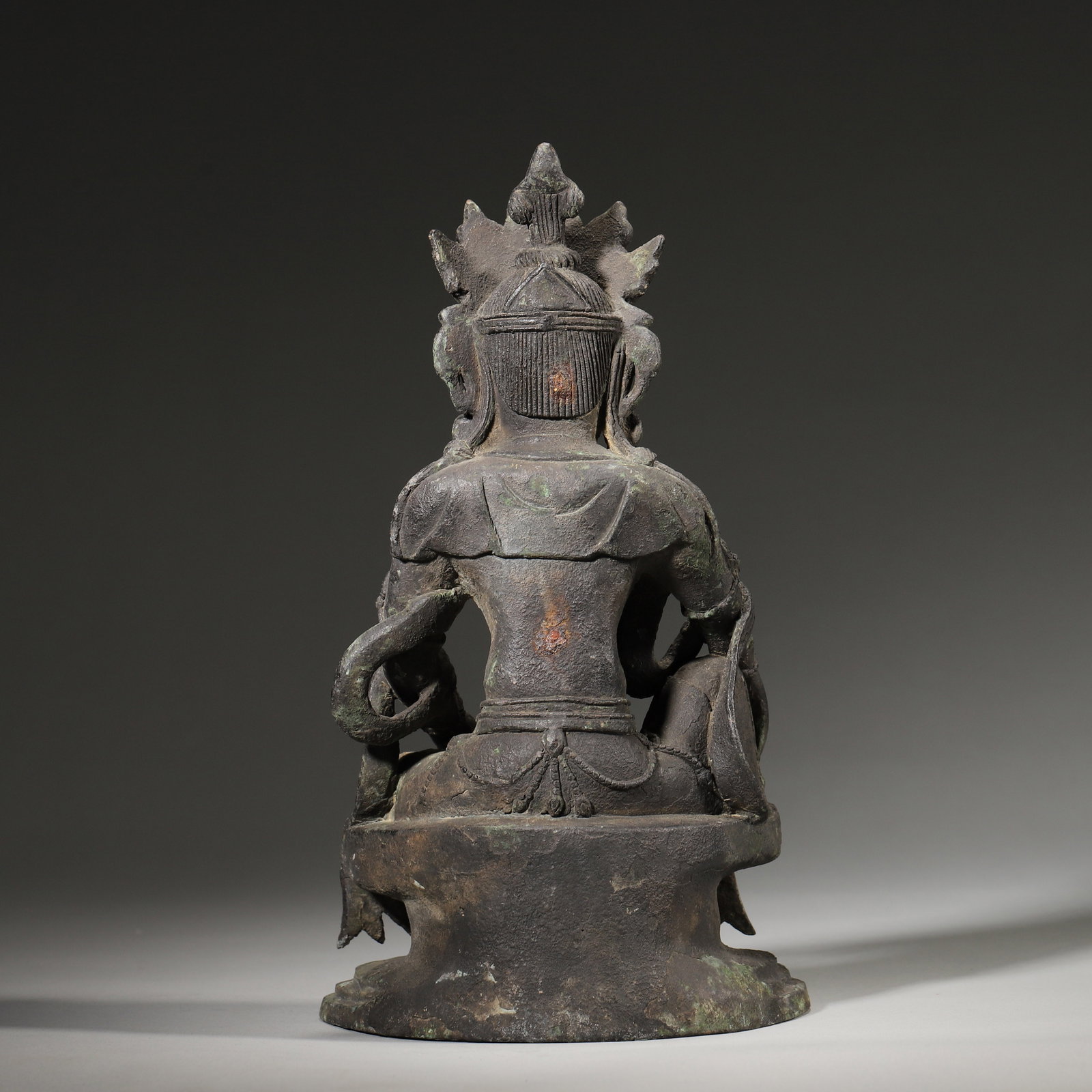 A Bronze Seated Guanyin Statue, Ming Dynasty - 4