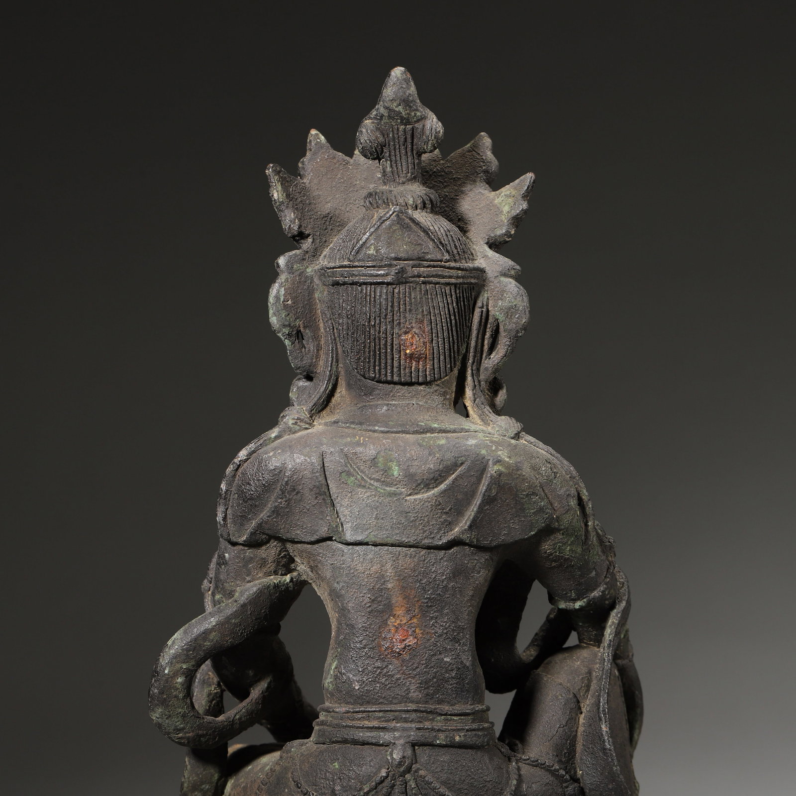 A Bronze Seated Guanyin Statue, Ming Dynasty - 5