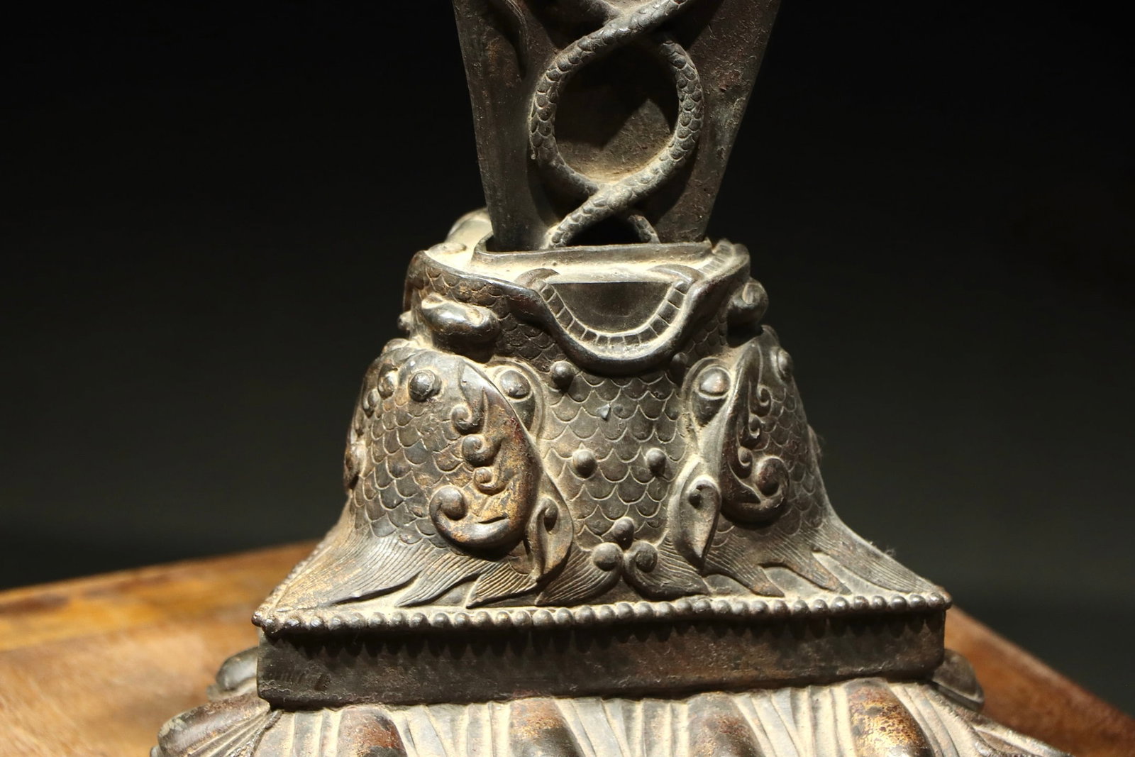 A Copper Phurba Ritual Dagger - Qing Dynasty - 6
