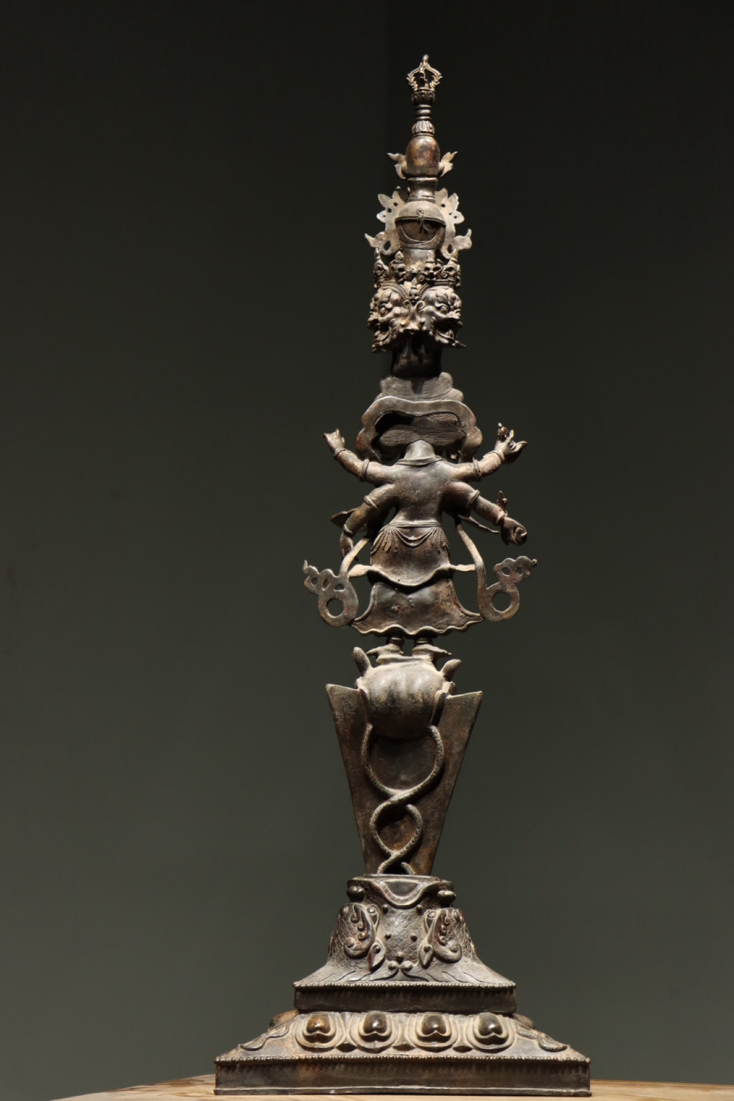 A Copper Phurba Ritual Dagger - Qing Dynasty - 8