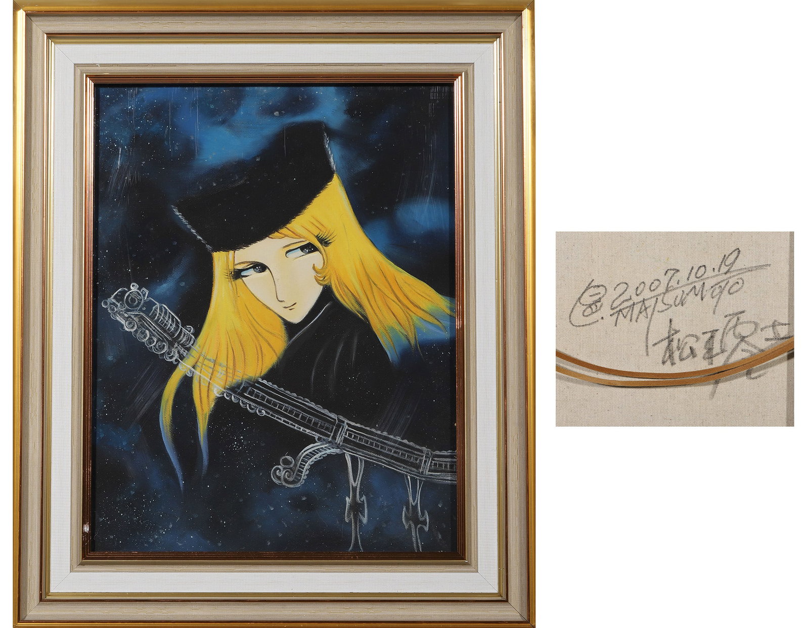 Leiji Matsumoto (1938-2023),Japanese,oil painter,ATTRIBUTED TO: Core W 40cm (15.75 in); Core H 31cm (12.2 in)Leiji Matsumoto (1938-2023) was a legendary Japanese manga artist, celebrated for his romantic sci-fi works like Galaxy Express 999 and Queen Millennia.