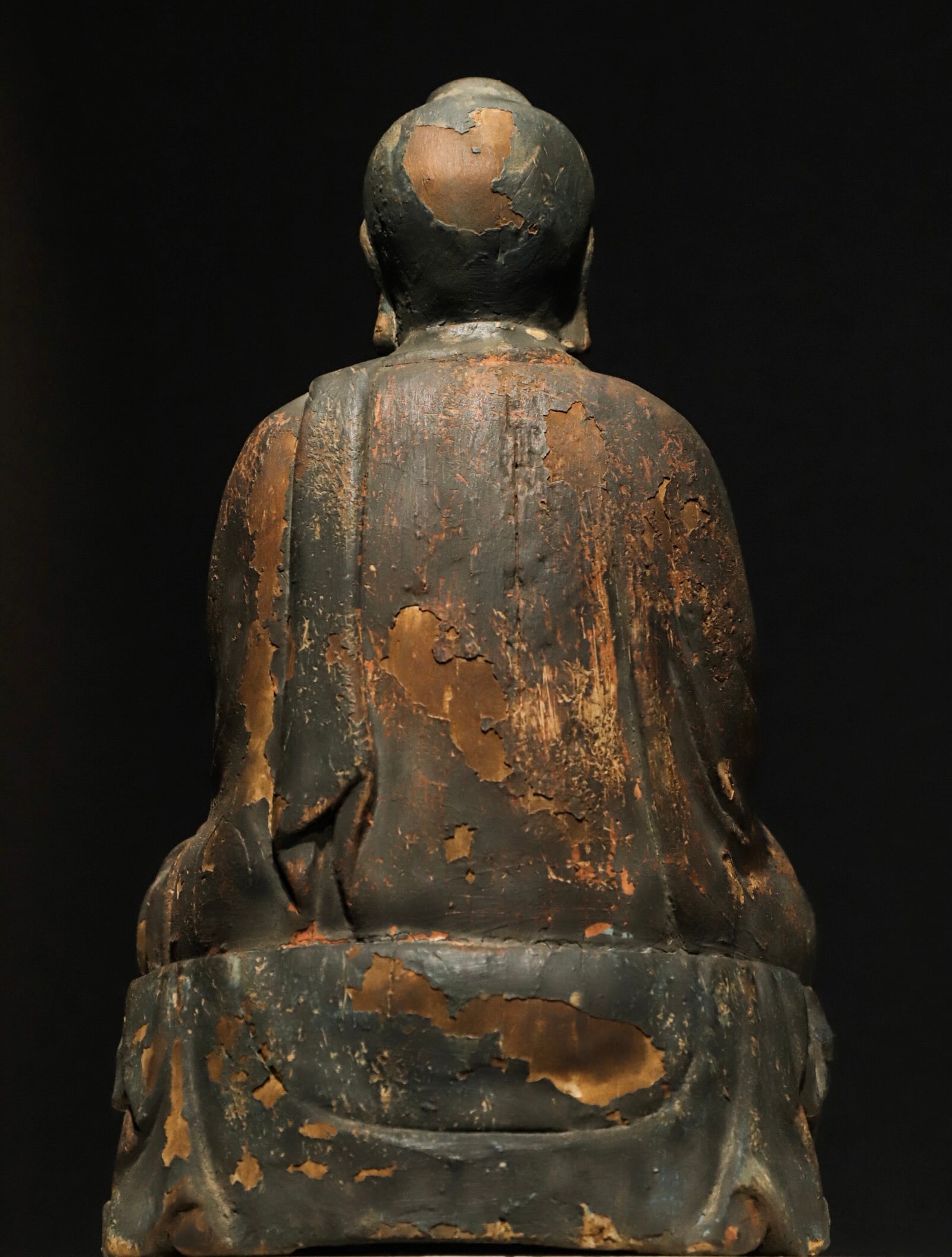 A Painted Wooden Statue of Sakyamuni Buddha, Ming Dynasty - 9