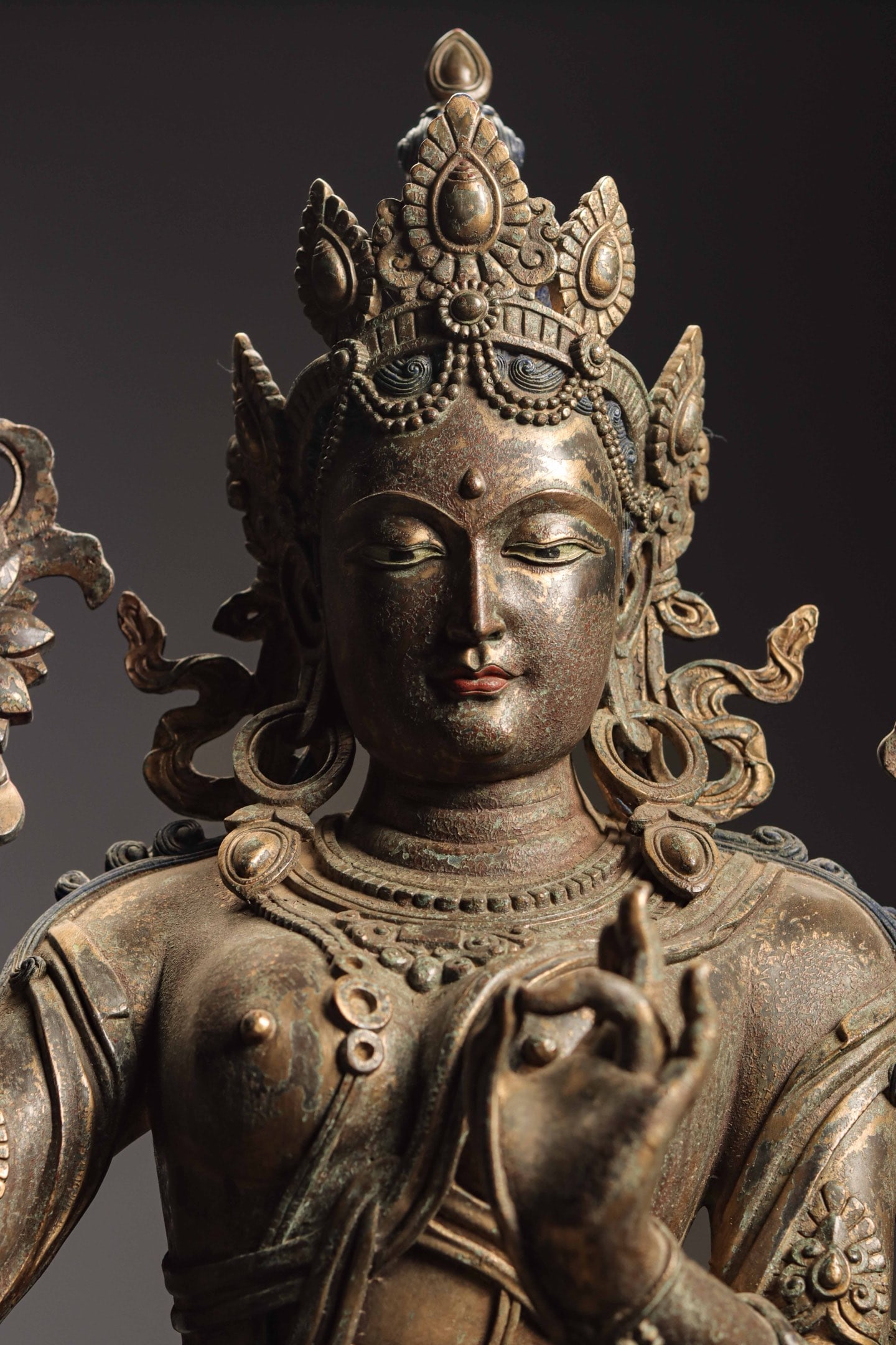 A Gilt Bronze Statue of Green Tara, Qing Dynasty - 2