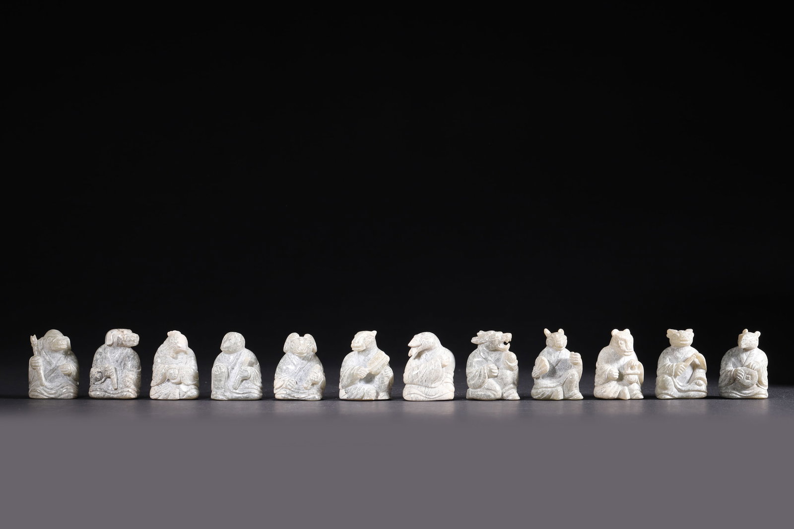 A Set of Ancient Jade Chinese Zodiac Figurines - Han Dynasty (1 of 10)
