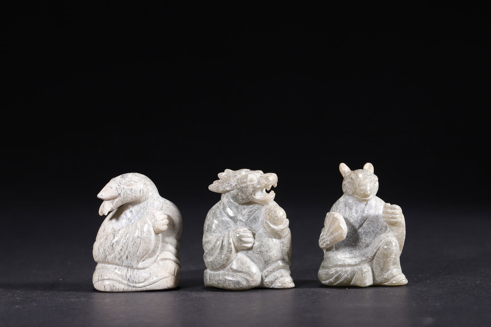A Set of Ancient Jade Chinese Zodiac Figurines - Han Dynasty - 4
