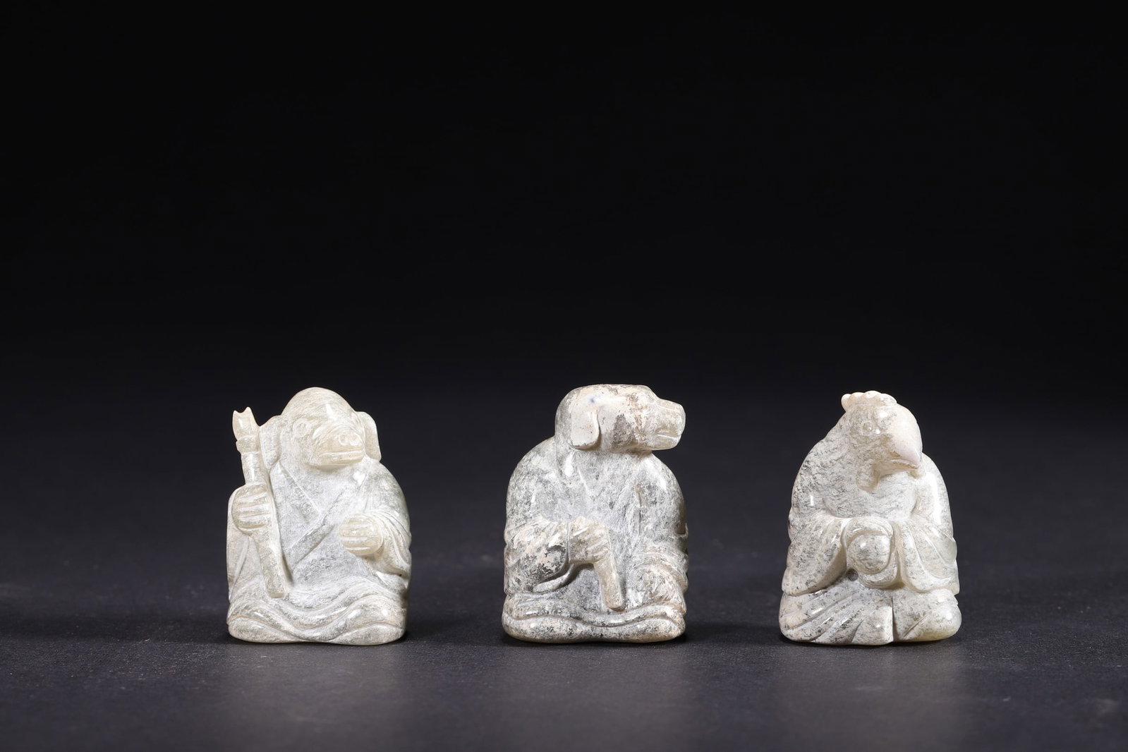 A Set of Ancient Jade Chinese Zodiac Figurines - Han Dynasty - 8