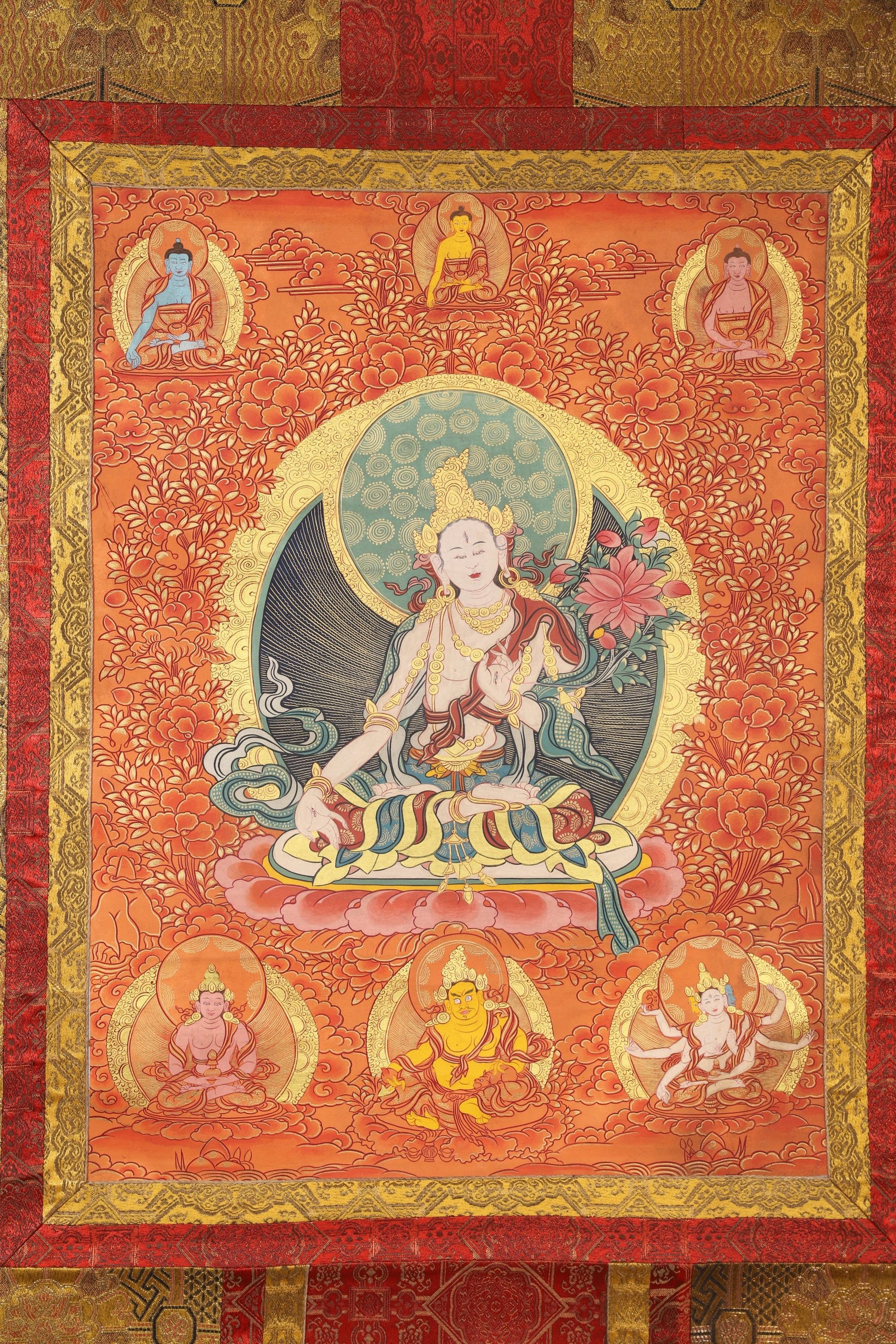 A White Tara Thangka - Qing Dynasty - 2