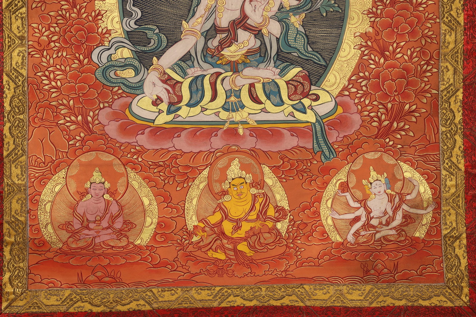 A White Tara Thangka - Qing Dynasty - 5