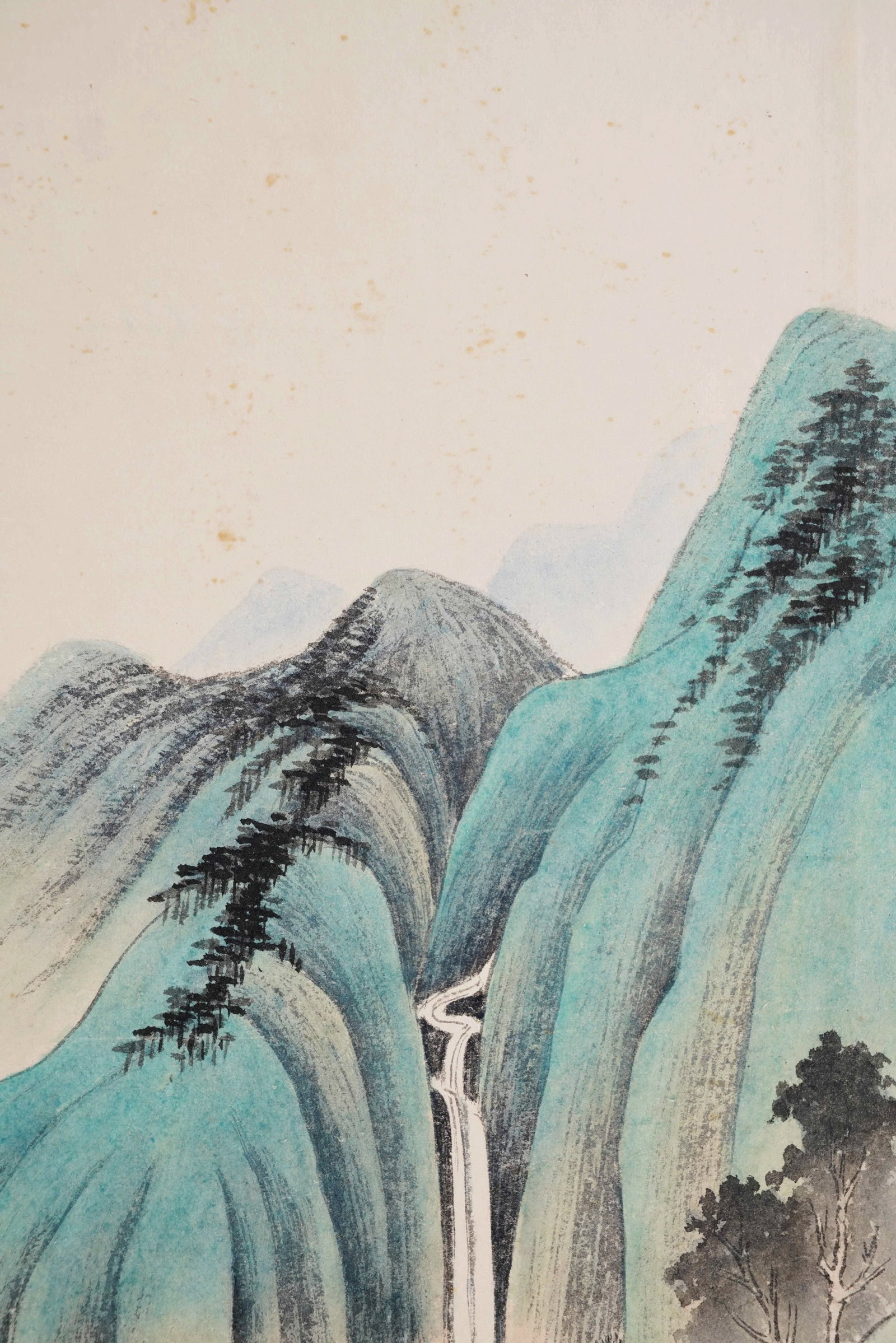 Zhang Daqian (1899-1983) Preparing Tea, framed ink and color on paper, dated 1943 - 3