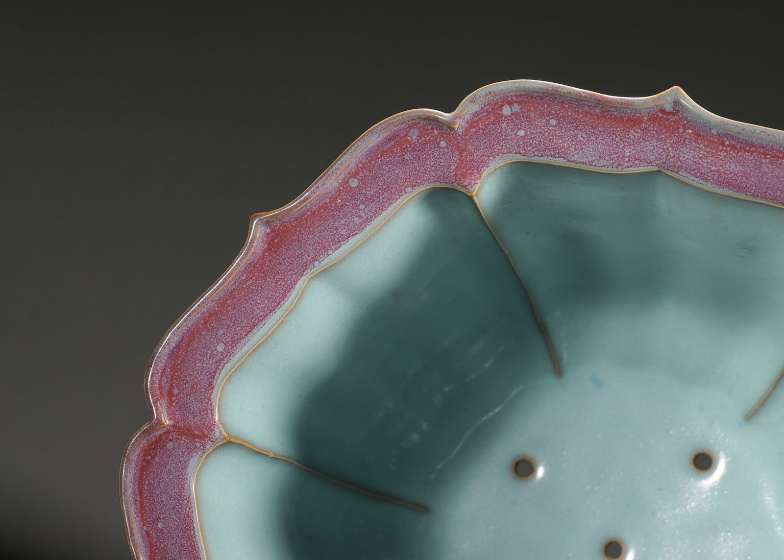 A Jun Ware Rose-Purple Glazed Lobed Flower Pot (Song Dynasty) - 6