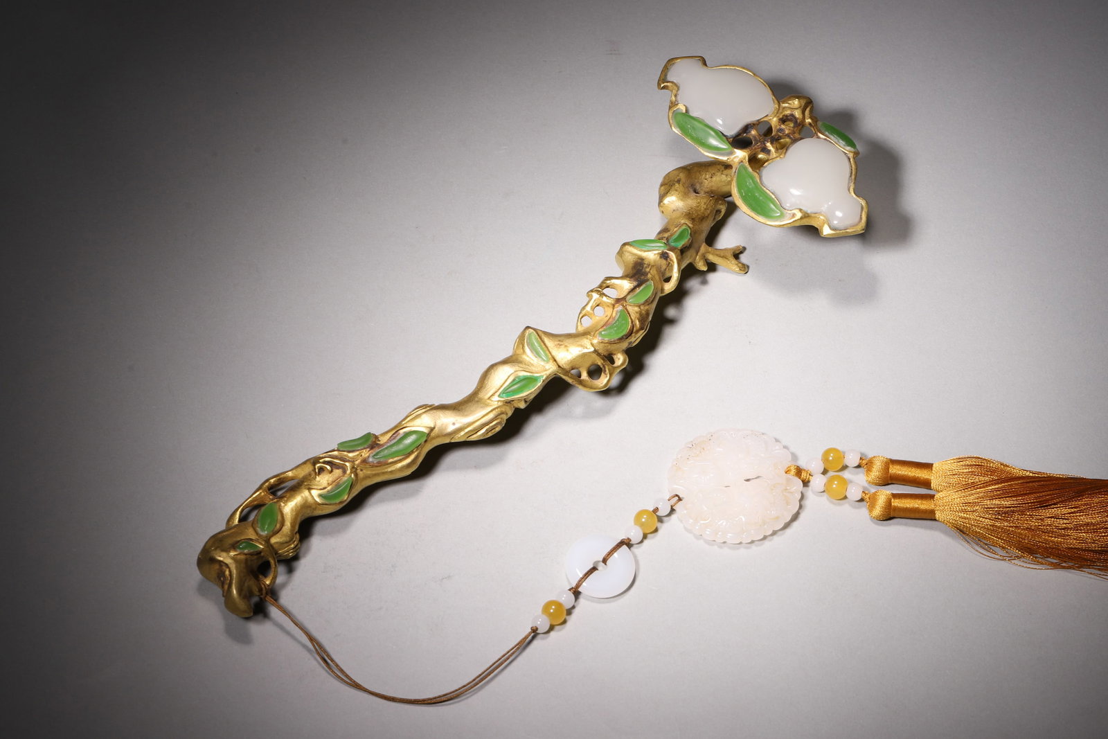 A Gilt Bronze Ruyi - Qing Dynasty (1 of 8)