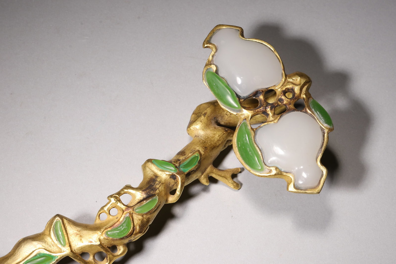 A Gilt Bronze Ruyi - Qing Dynasty - 2