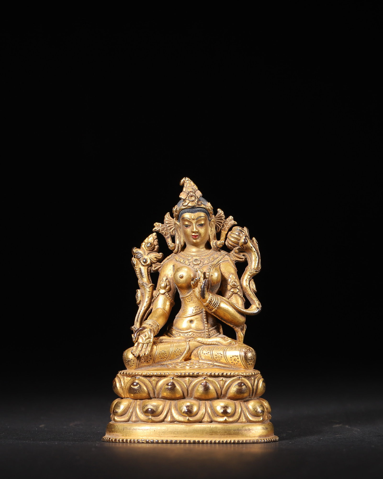 A Gilt-bronze Tara Statue, Qing Dynasty (1 of 8)
