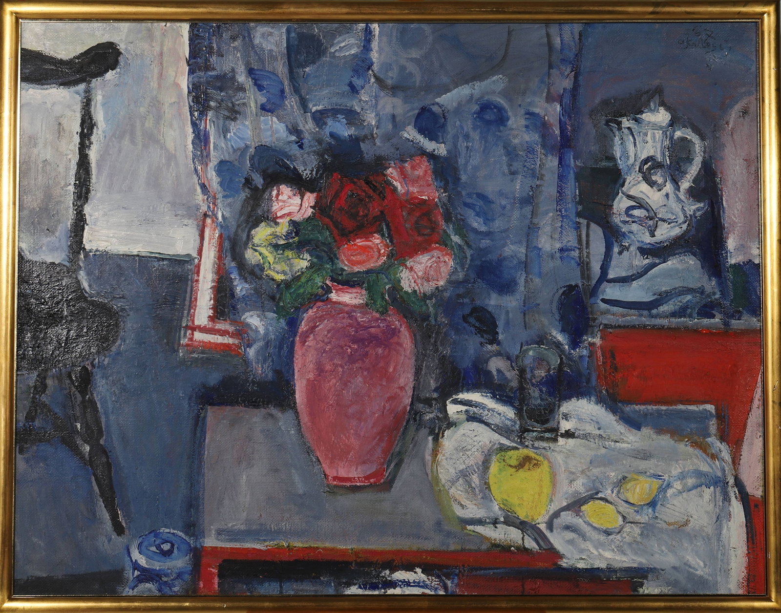 Jean-Laurent Buffet-Challié (1880-1943),French,ATTRIBUTED TO: Frame W 122cm (48.03 in); Frame H 96.5cm (37.99 in); Core W 115cm (45.28 in); Core H 89.5cm (35.24 in)Jean-Laurent Buffet-Challié (1880-1943) was a French Post-Impressionist painter, known for vibran