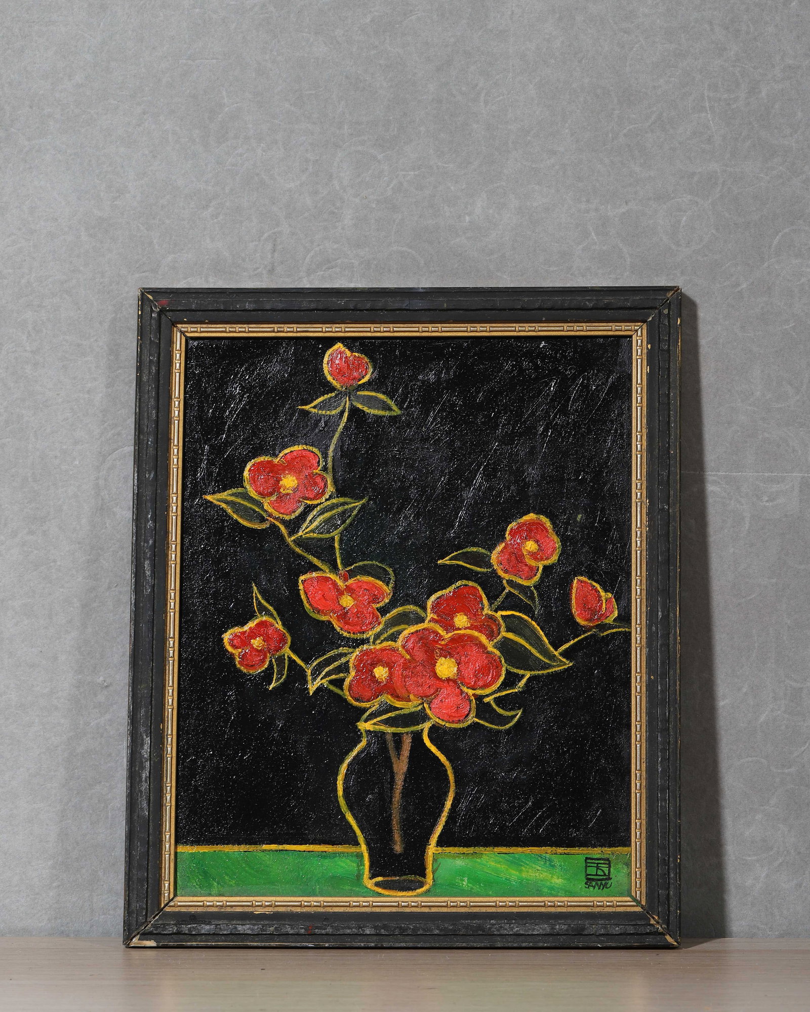 SANYU,1895-1966,ATTRIBUTED TO, OIL ON CANVAS: L 28cm (11.02 in); W 24cm (9.45 in)