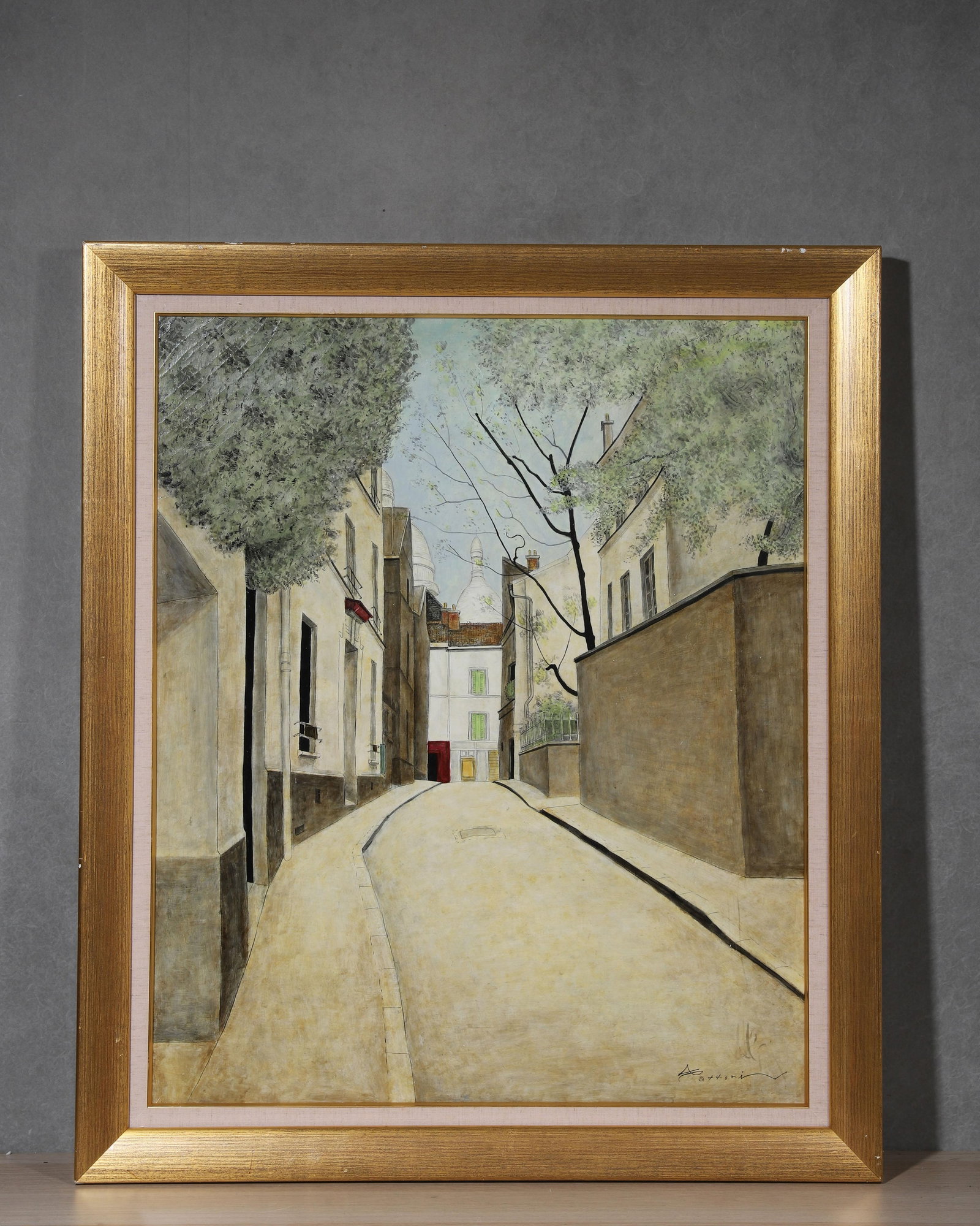 SATTORI 20TH-CENTURY JAPANESE,ATTRIBUTED TO,OIL ON CANVAS (1 of 8)