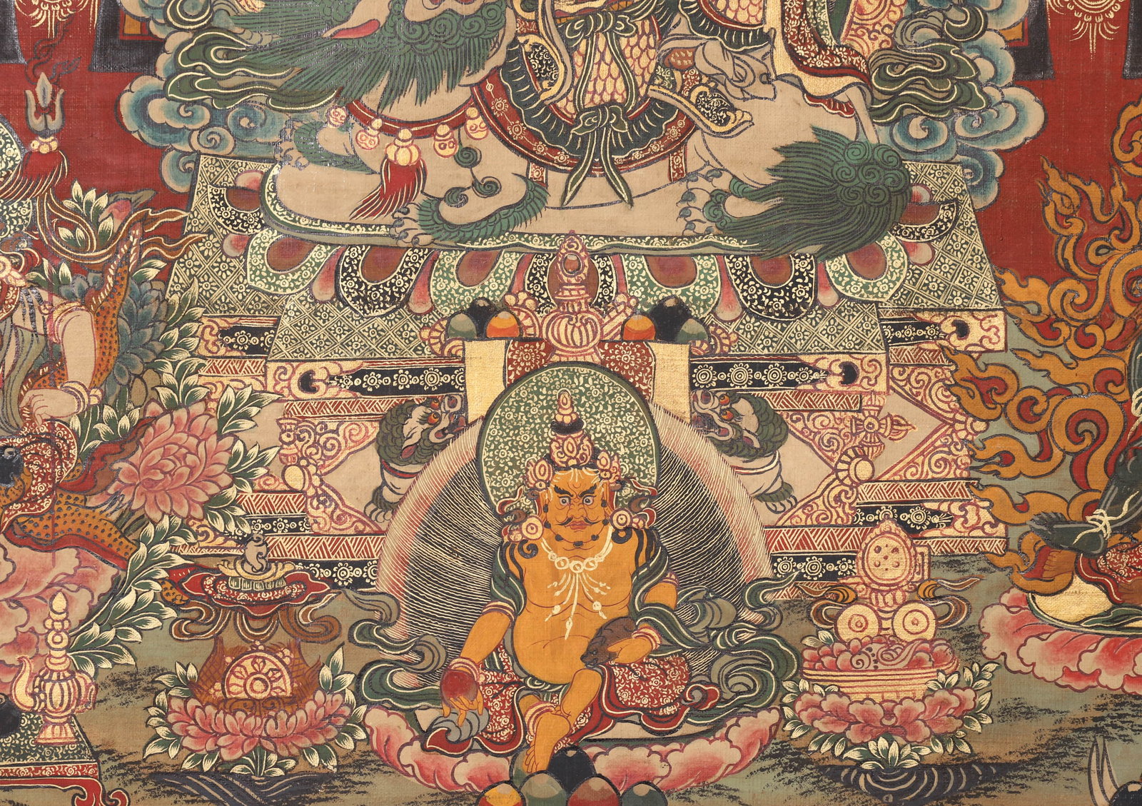 A Vaisravana Thangka, Qing Dynasty - 3