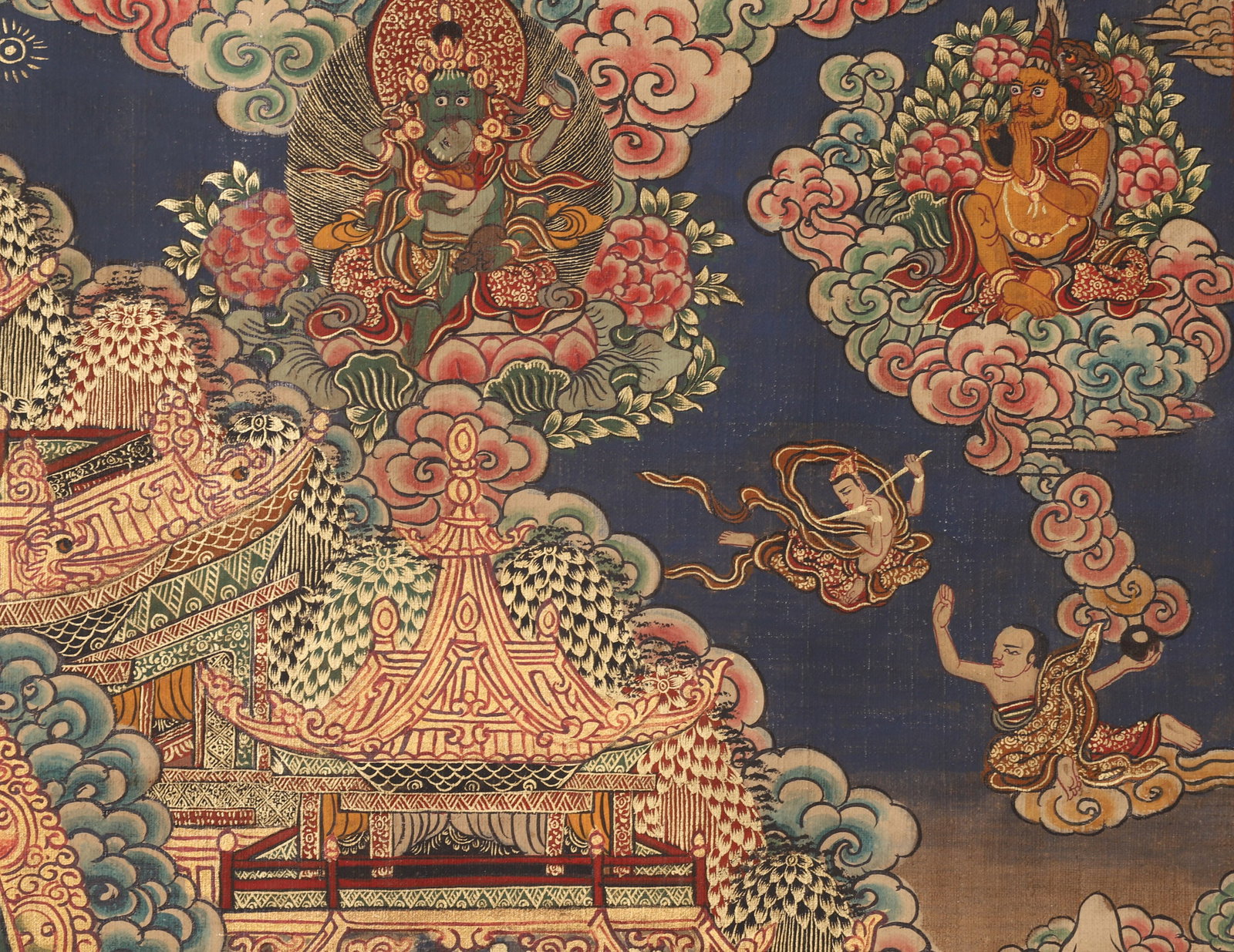 A Vaisravana Thangka, Qing Dynasty - 6