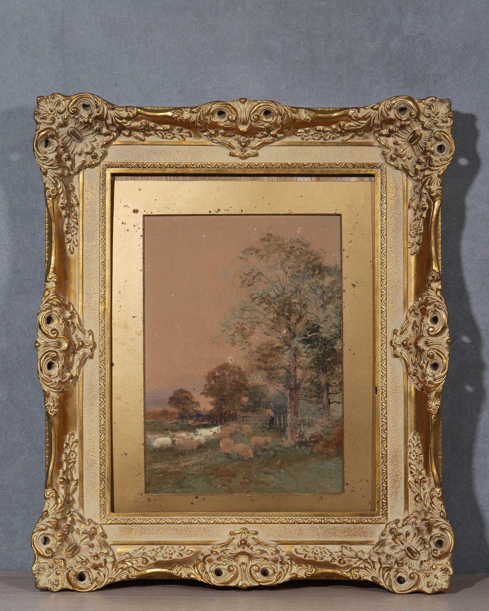 DAVID BATES 1840-1921, BRITISH WATERCOLOUR LANDSCAPE (1 of 9)