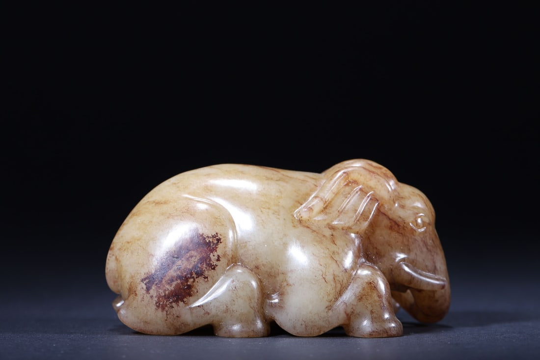 A Hetian Jade Recumbent Elephant, Han Dynasty - 3