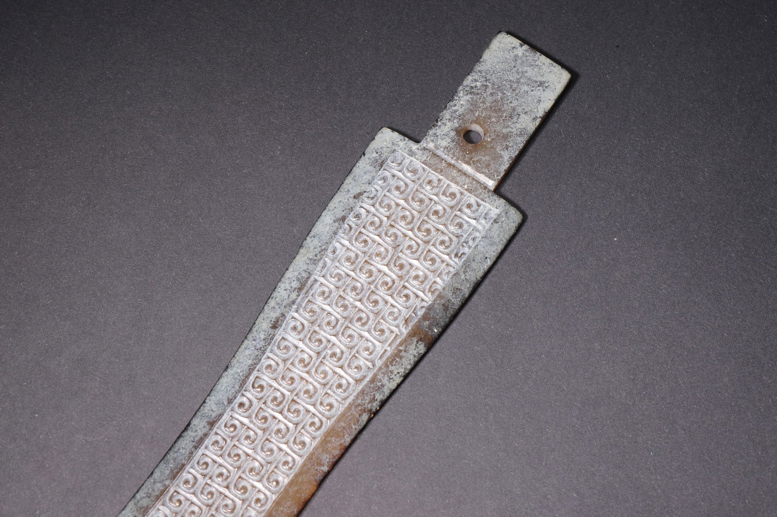 An Ancient Jade Ge with Whorl Pattern - Han Dynasty - 2