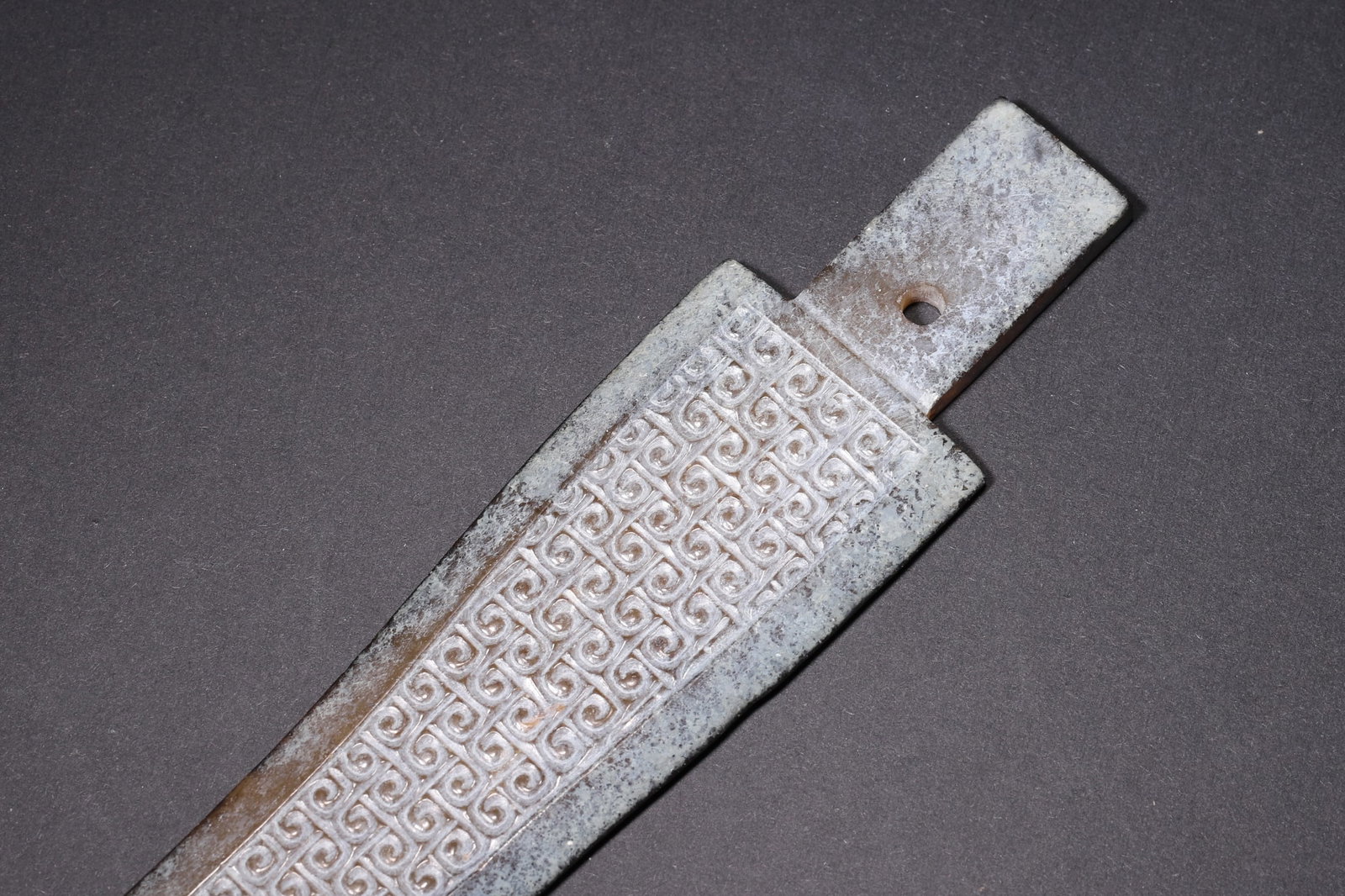 An Ancient Jade Ge with Whorl Pattern - Han Dynasty - 6