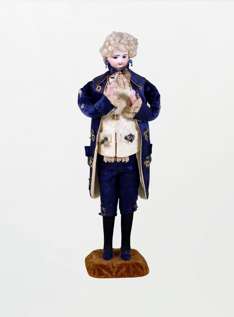 19th-century French mechanical doll collectible ornament (1 of 13)
